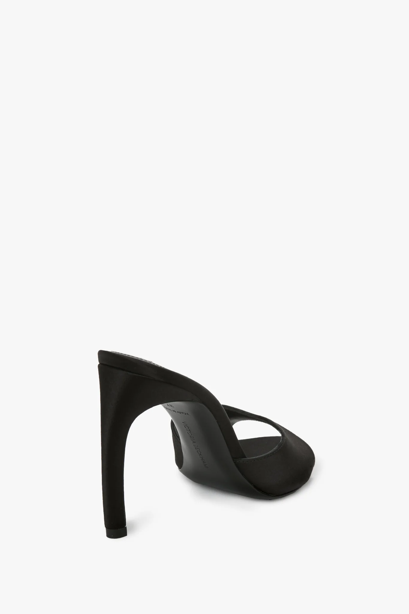 Harlow Mule 100 In Black Satin - Image 3