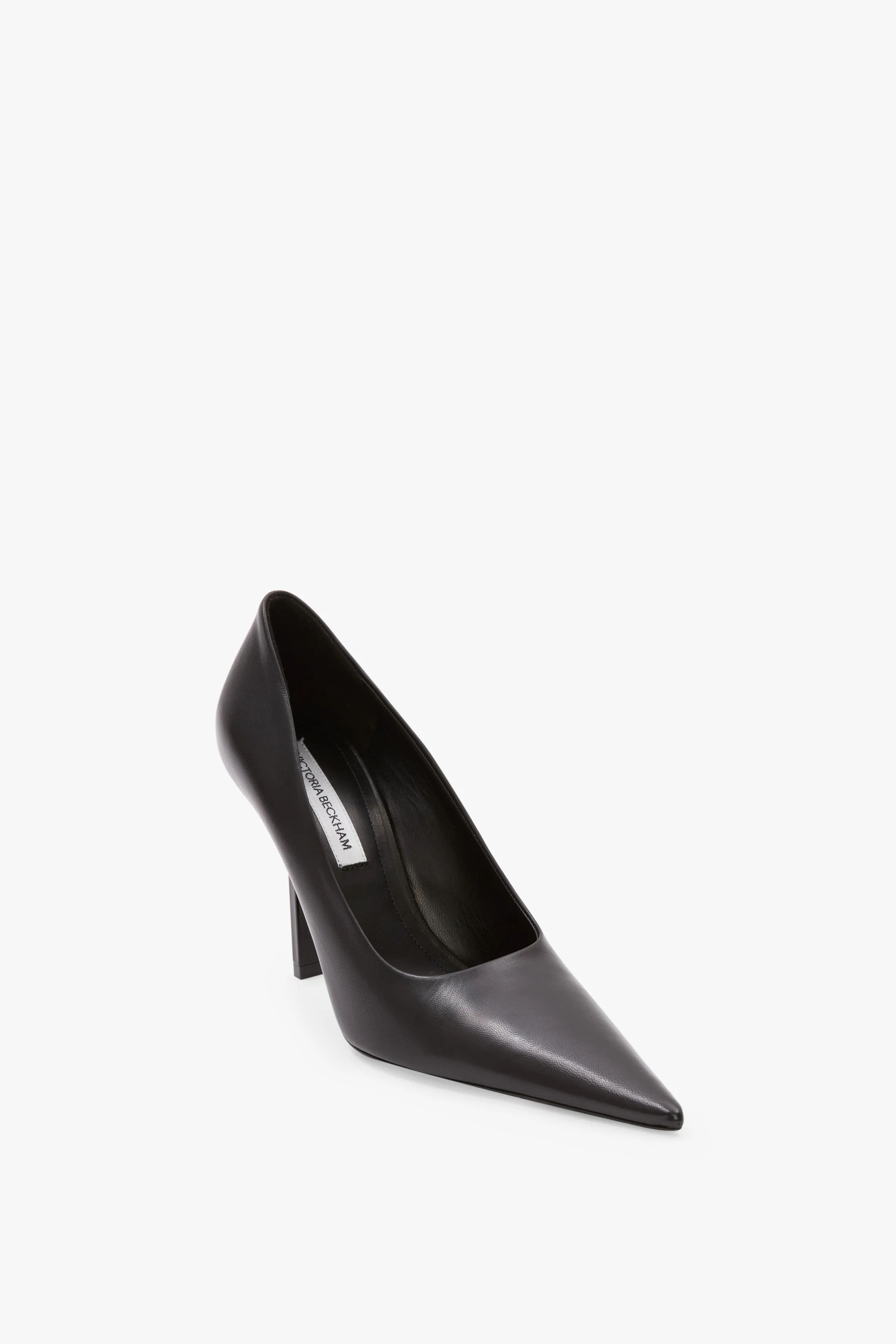 Victoria Stiletto Pump 100 In Black Leather - Image 2