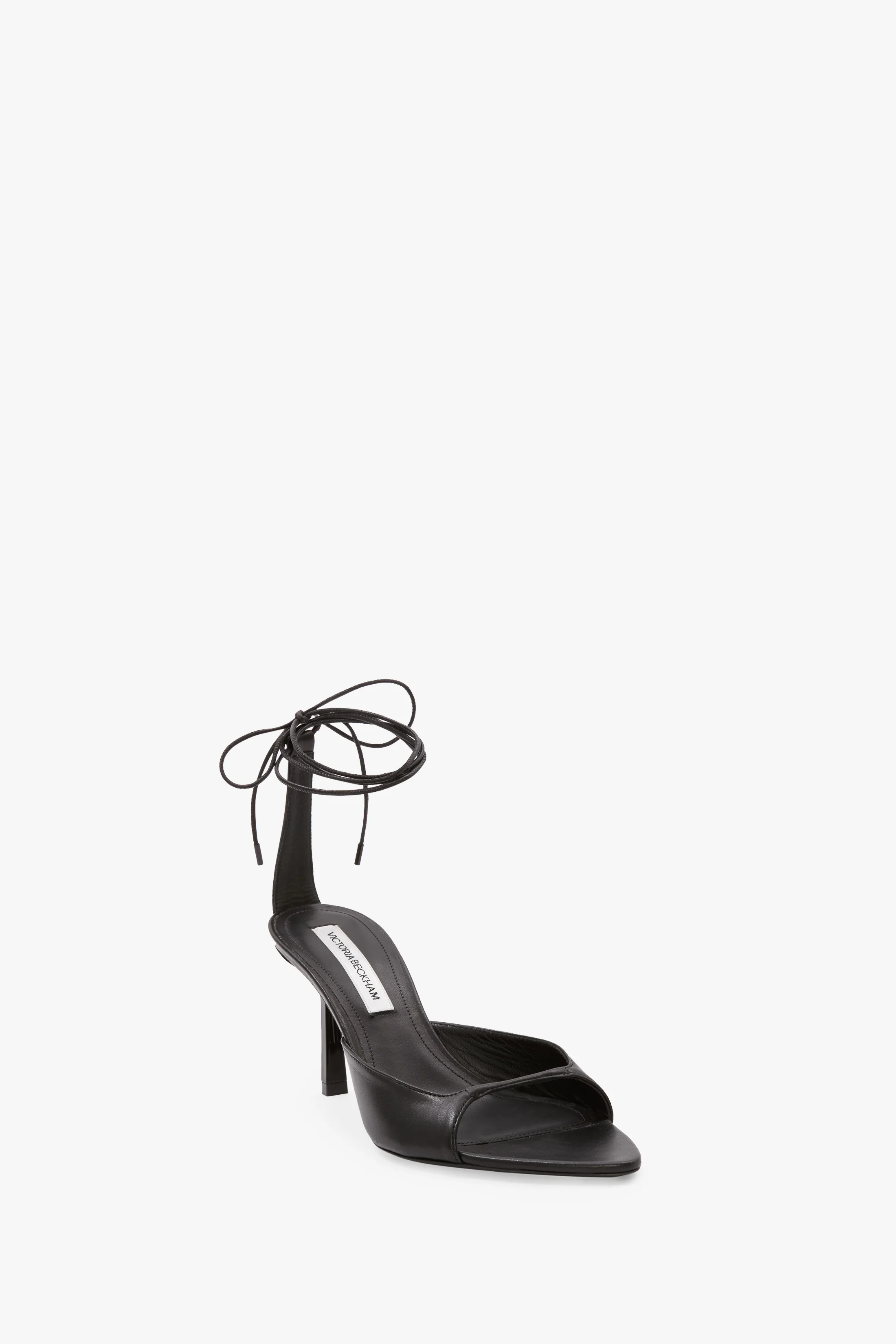 Eliza Stiletto Sandal 75 In Black Leather - Image 2