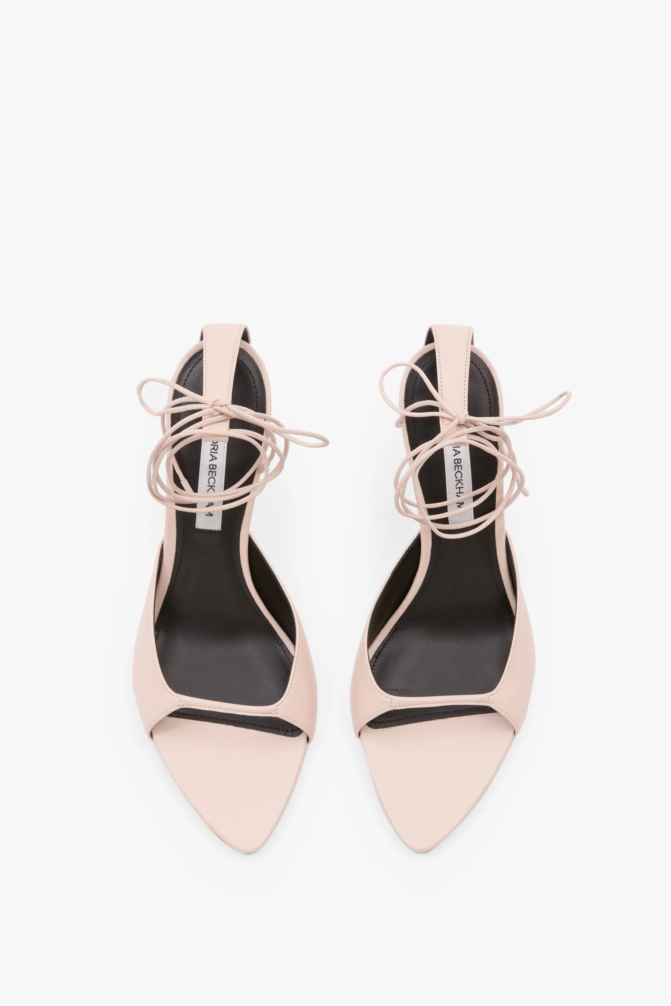 Eliza Stiletto Sandal 75 In Pale Rose Leather - Image 4