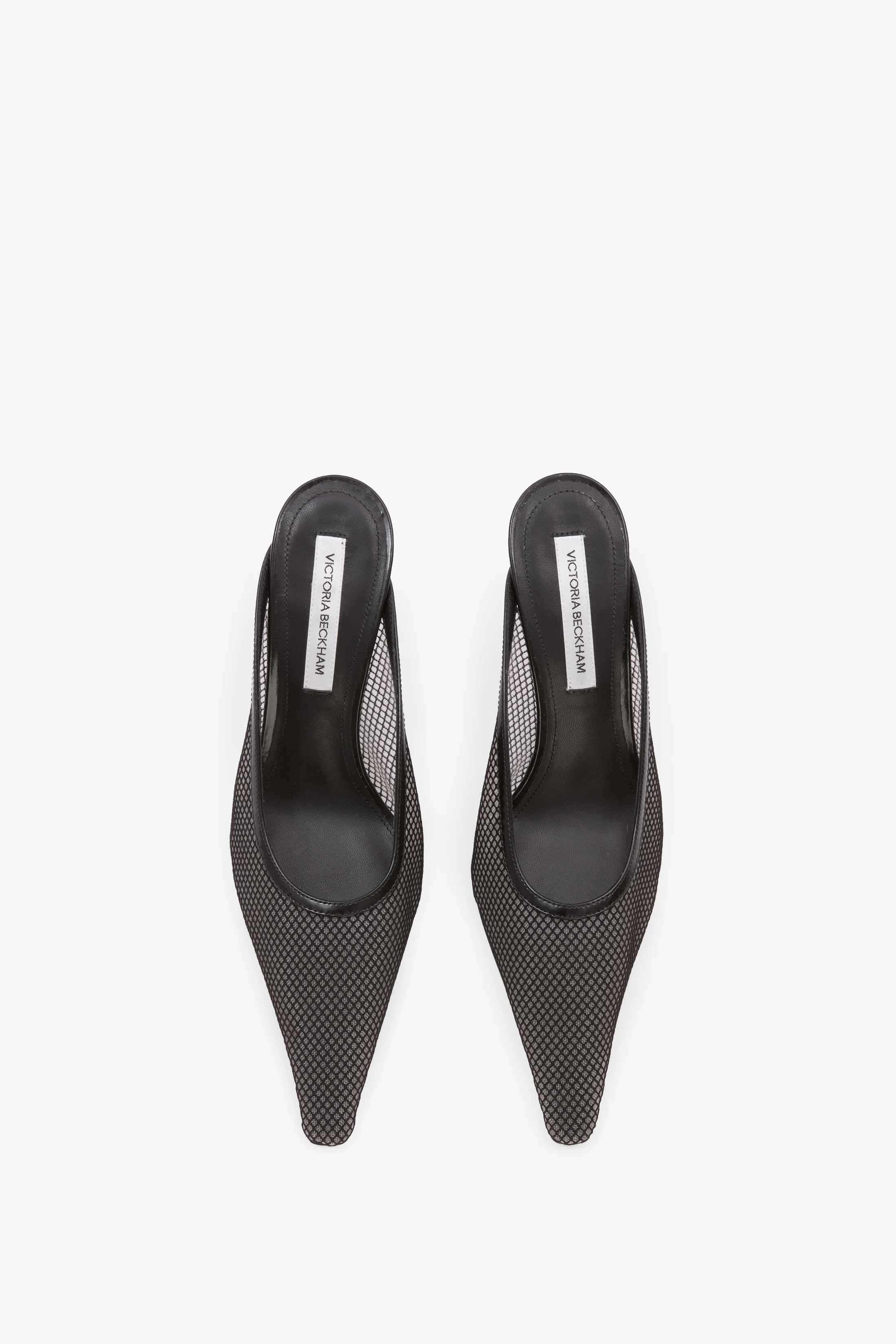 Sloan Stiletto Mule 75 In Black Mesh - Image 4