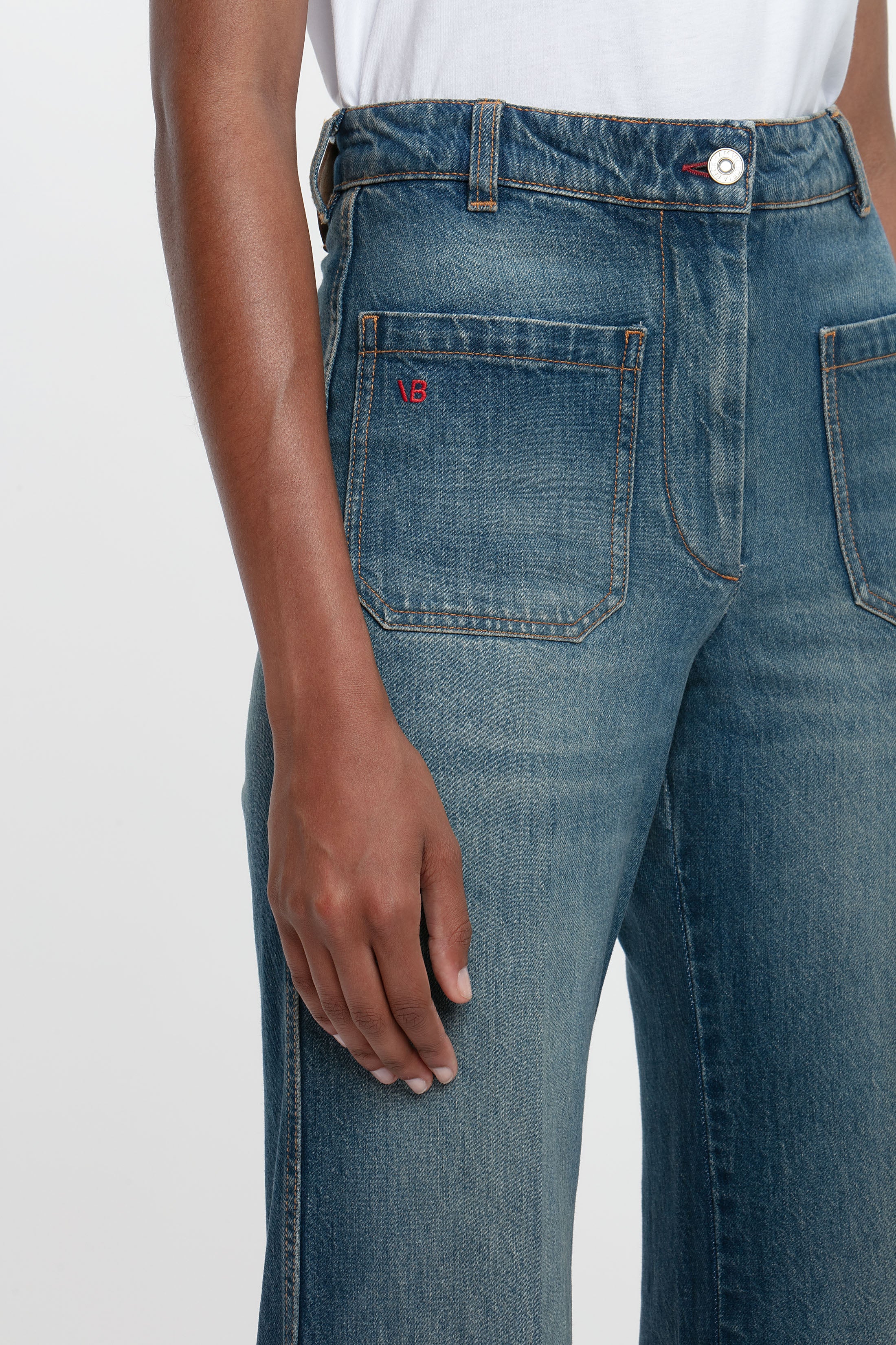 Alina Stretch Jean In Mid Blue - Image 4