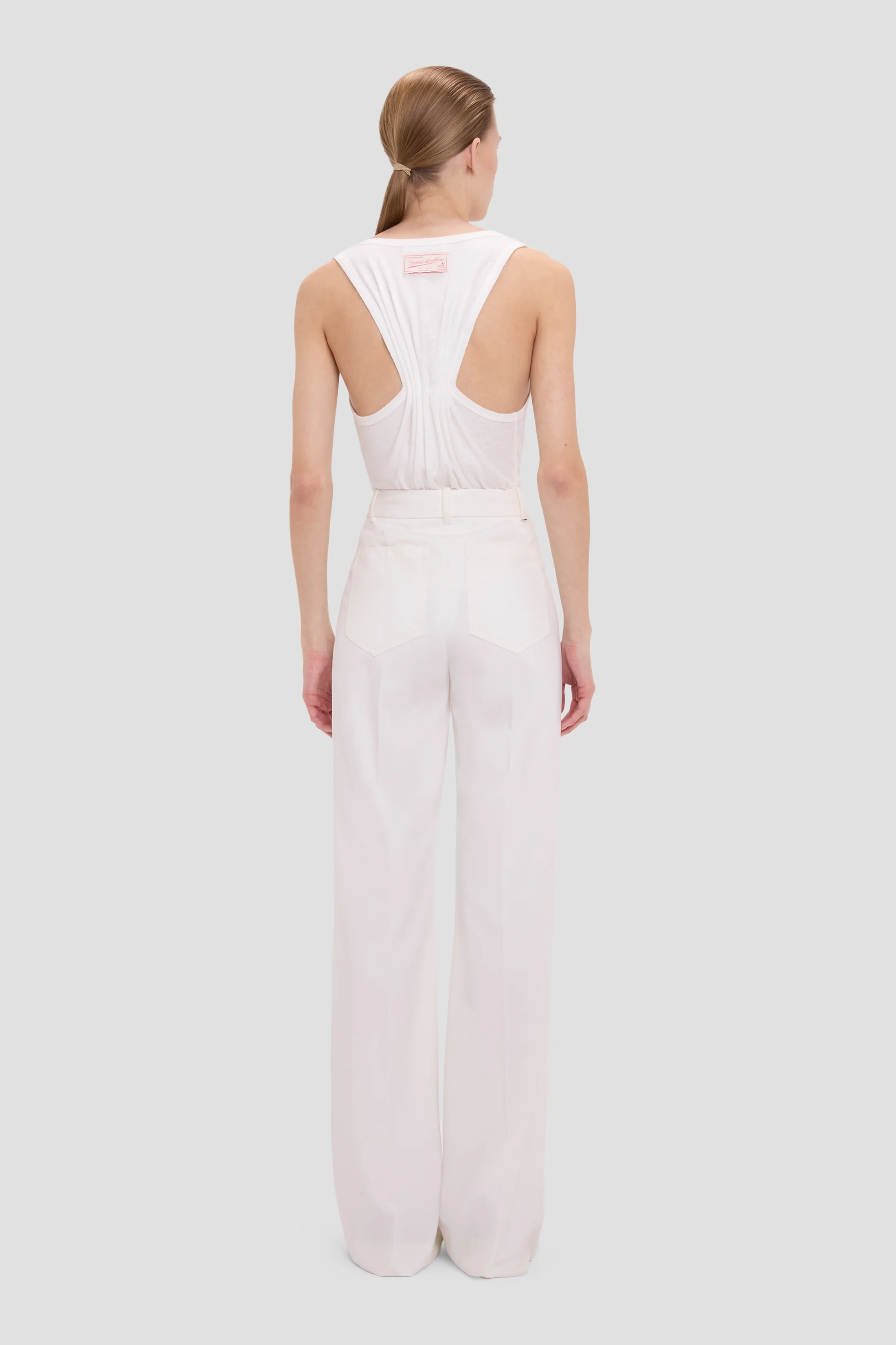 Alina Trouser In Ivory - Image 4