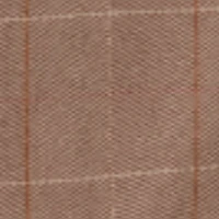 Asymmetric Tailored Skirt In Camel-Multi Check - Image 4