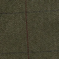Asymmetric Tailored Skirt In Dark Fern Check - Image 6