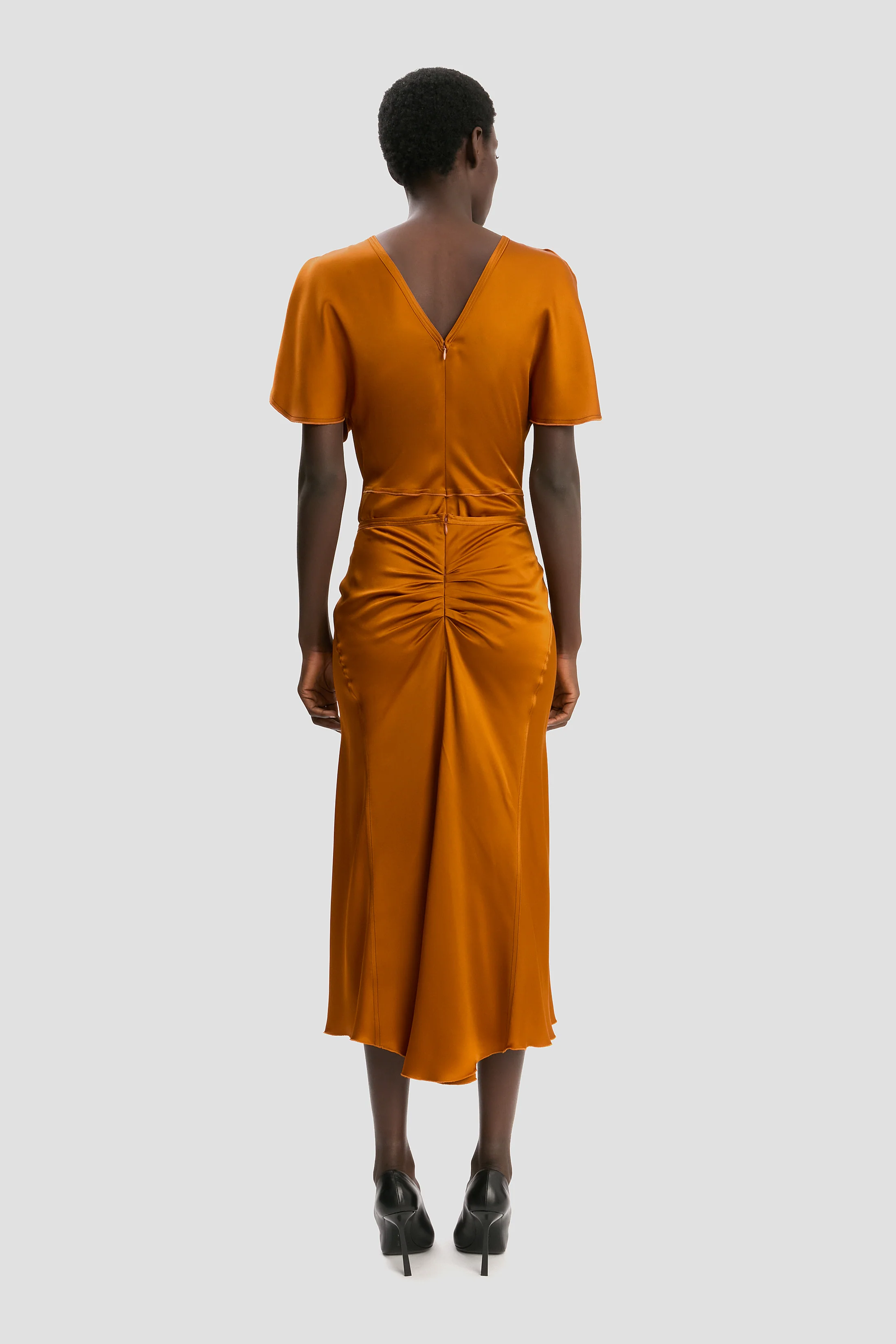 Bela Midi Skirt In Bronze - Image 3