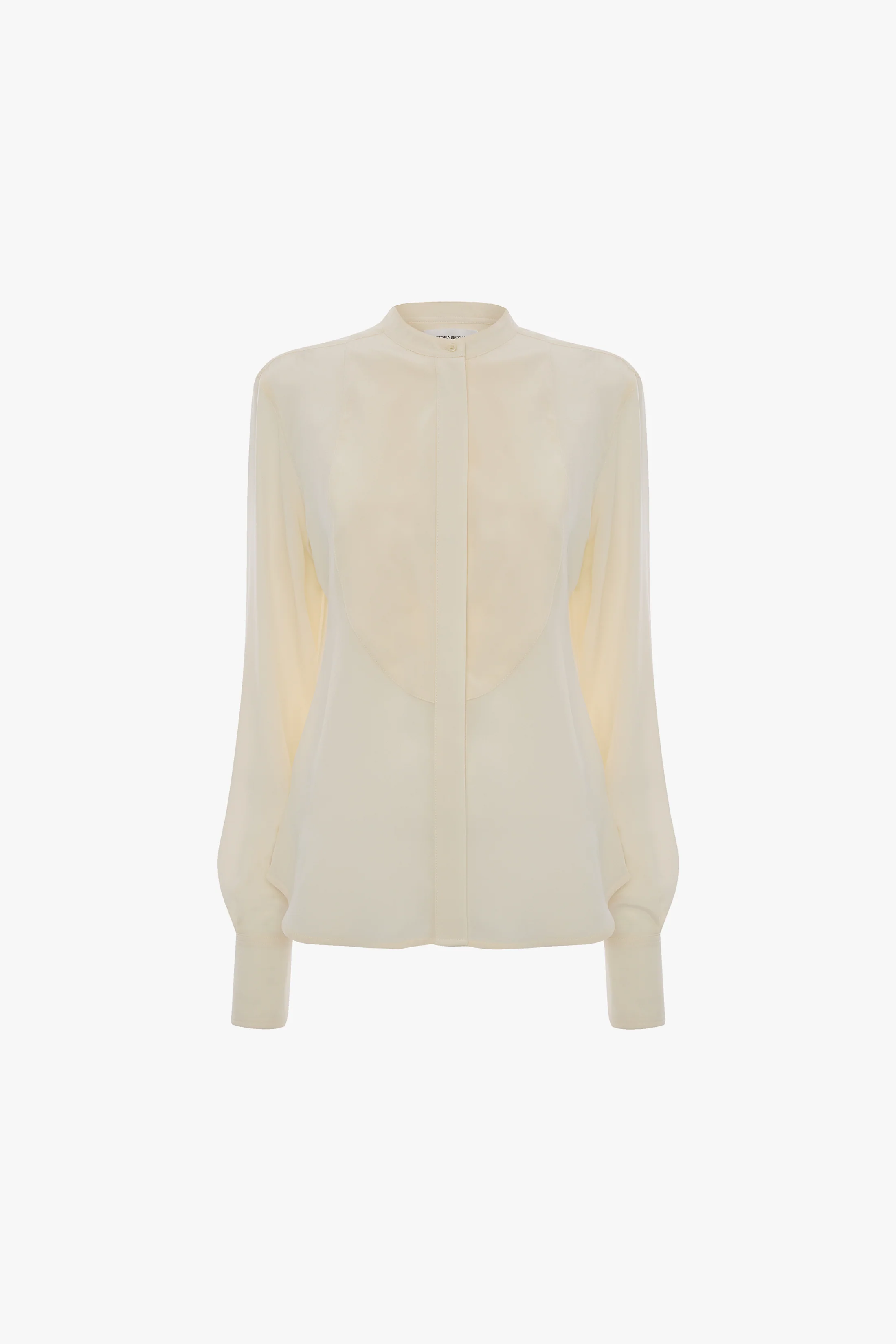 Bib Detail Shirt In Ivory - Image 5
