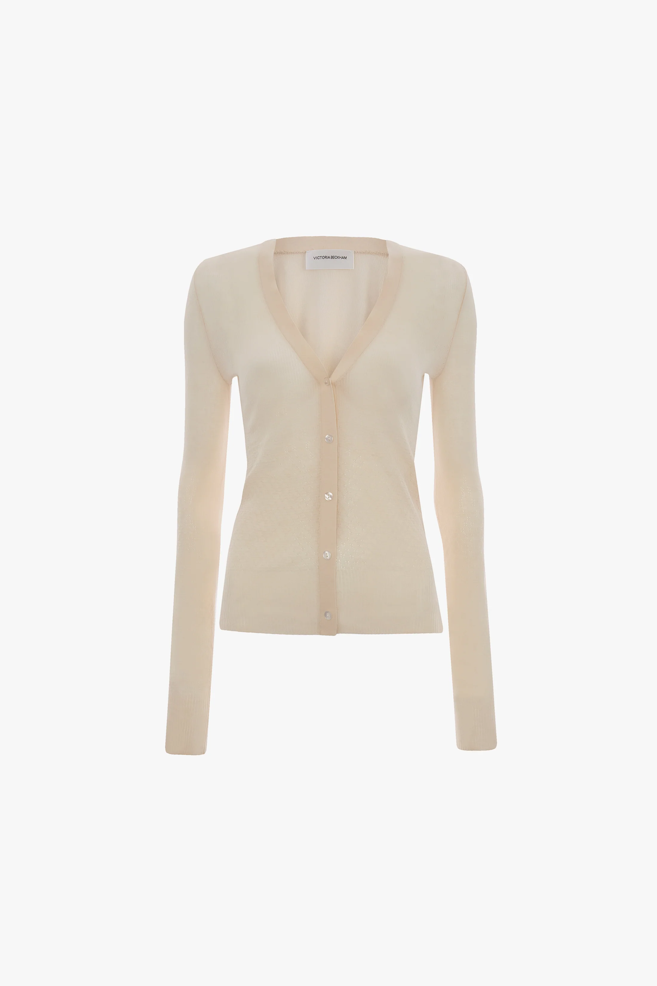 Cardigan In Pale Rose - Image 5