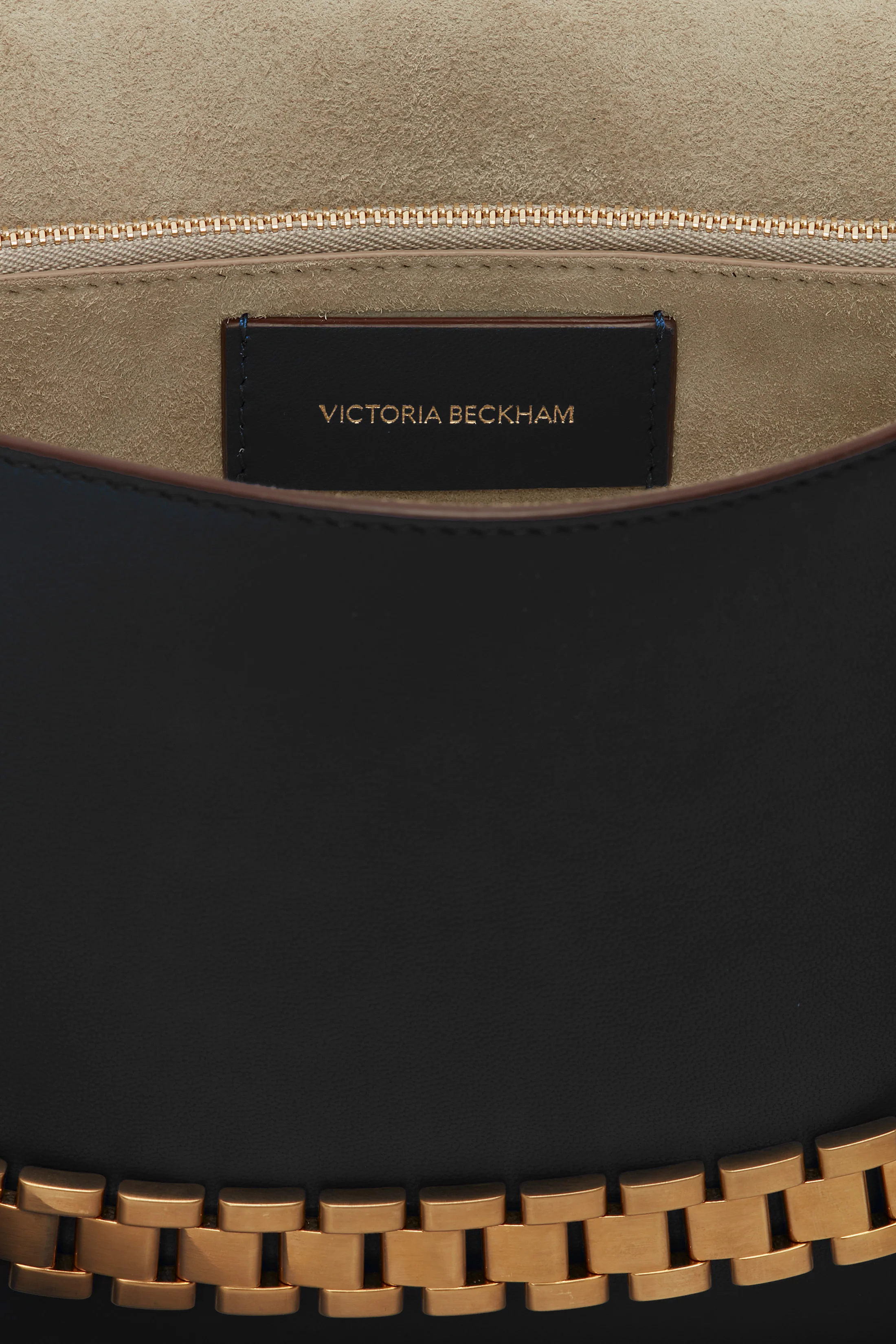 Chain Pouch Bag In Black Leather - Image 6