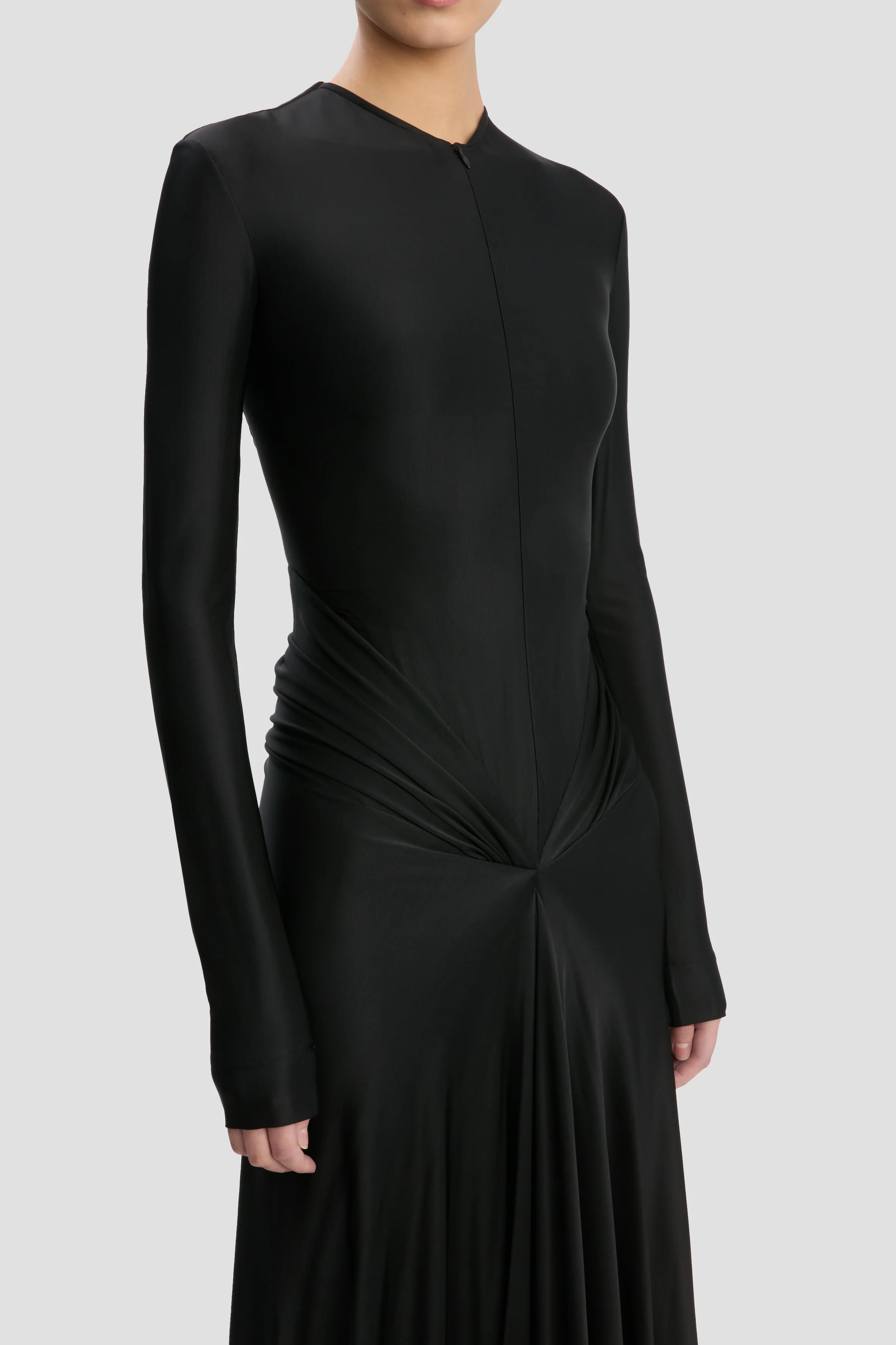Cut-Out Gown In Black - Image 3