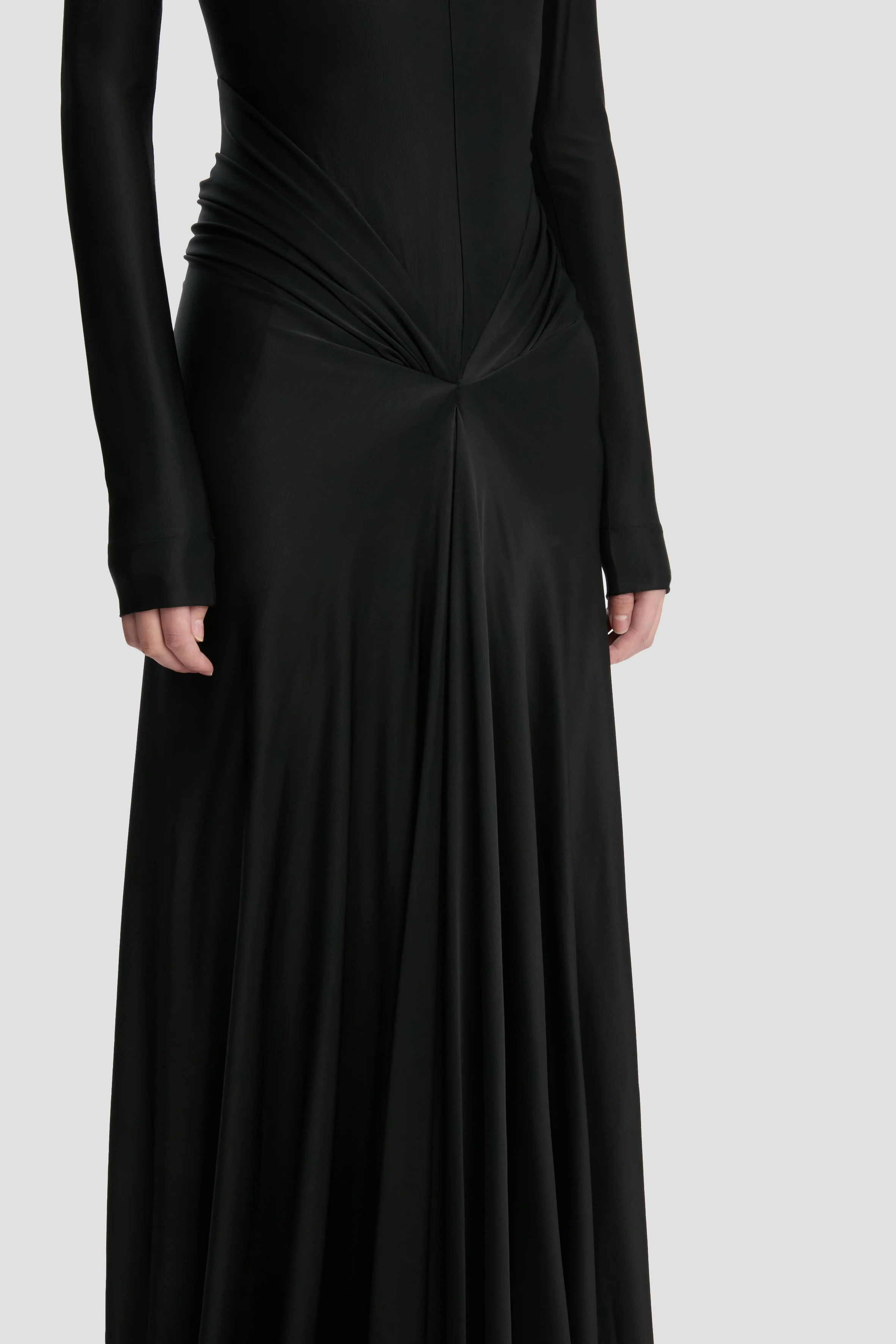 Cut-Out Gown In Black - Image 5