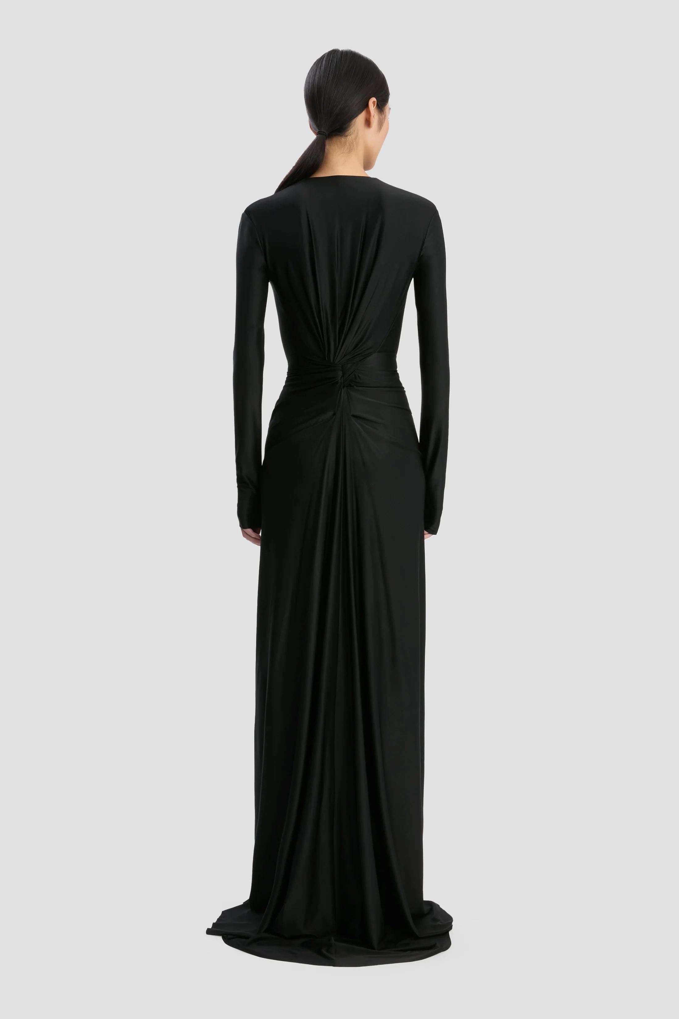Cut-Out Gown In Black - Image 6