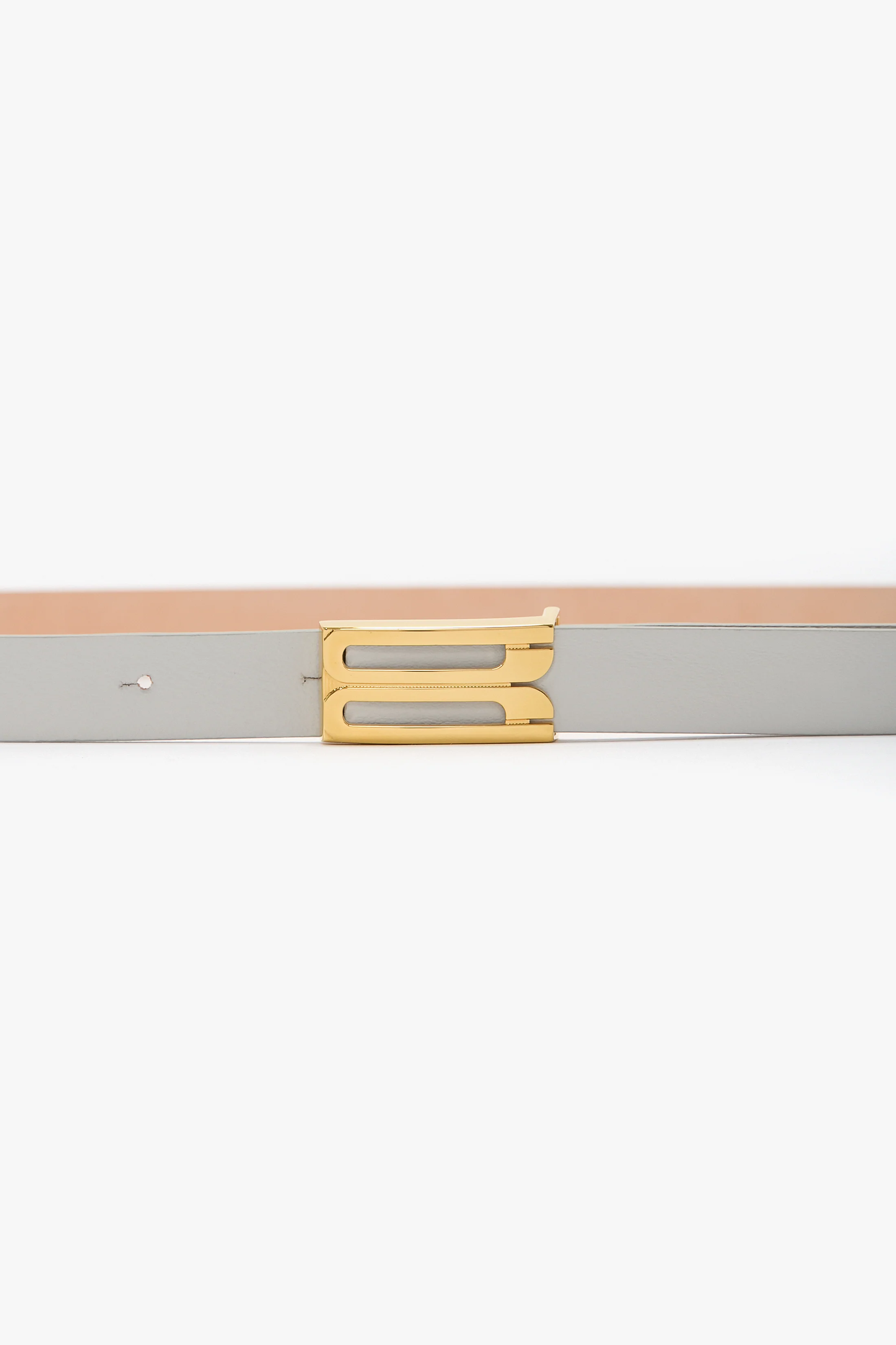 Micro Dorian Belt In Magnesium Shiny Leather - Image 2