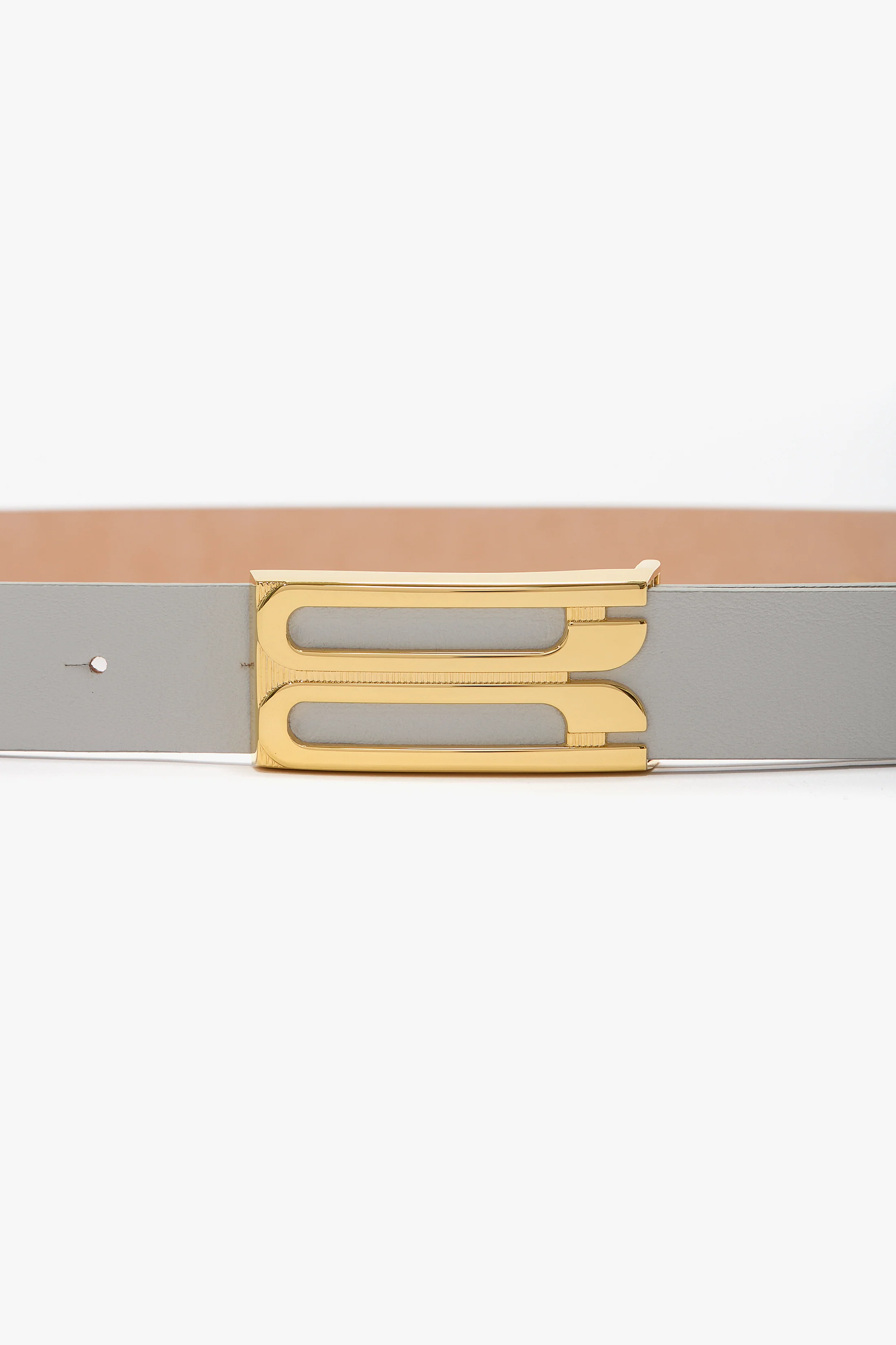 Dorian Belt In Magnesium Shiny Leather - Image 2
