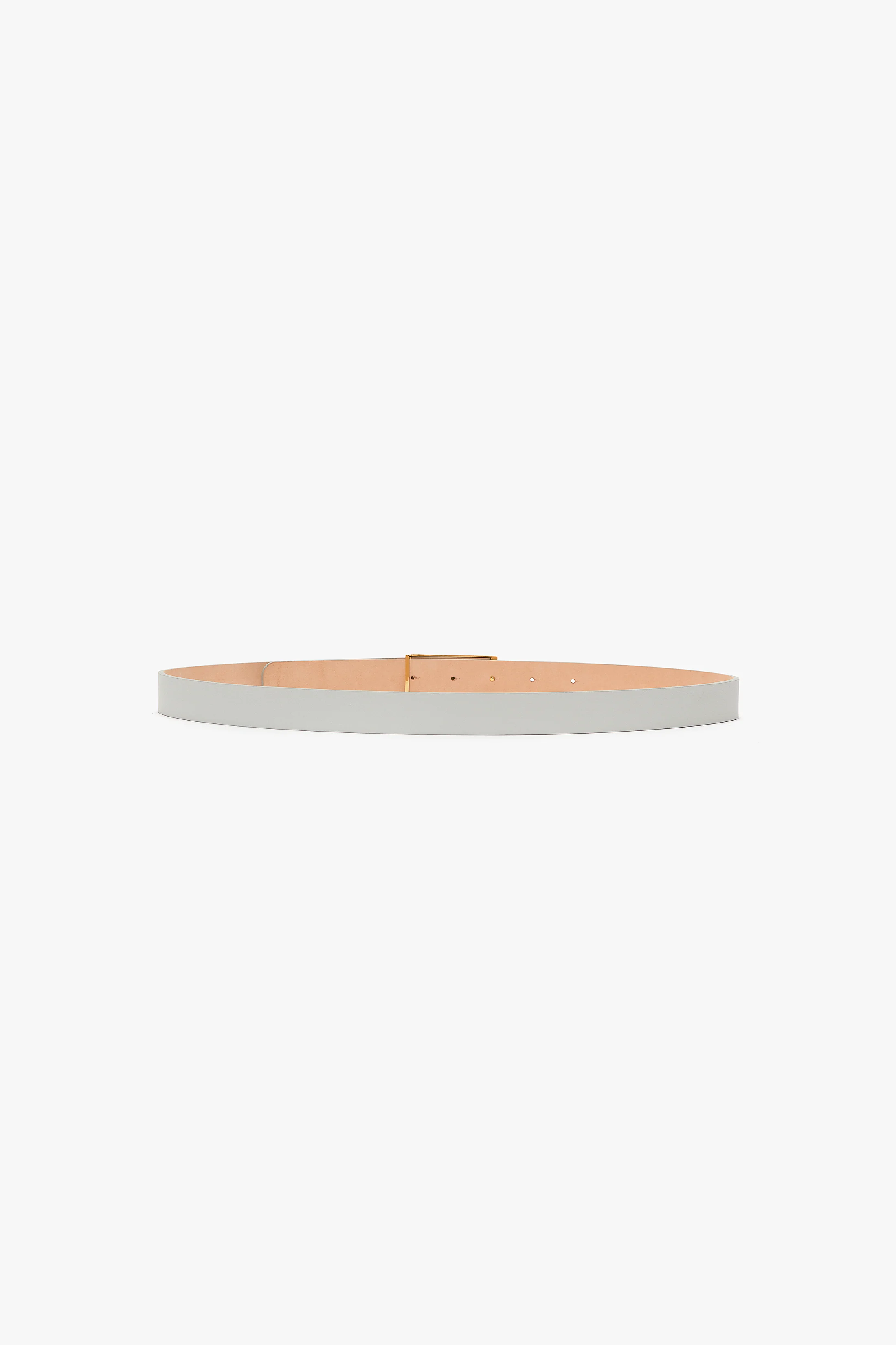 Dorian Belt In Magnesium Shiny Leather - Image 3