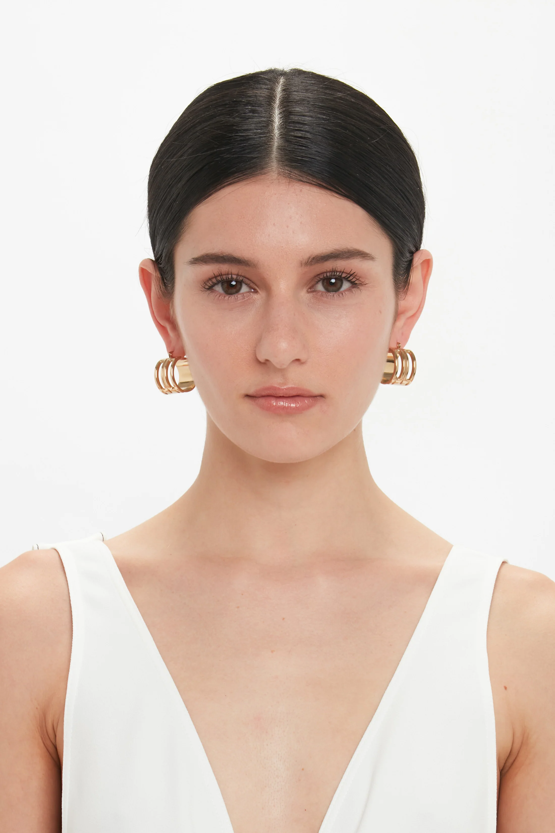 Dorian Hoop Earrings In Gold - Image 5