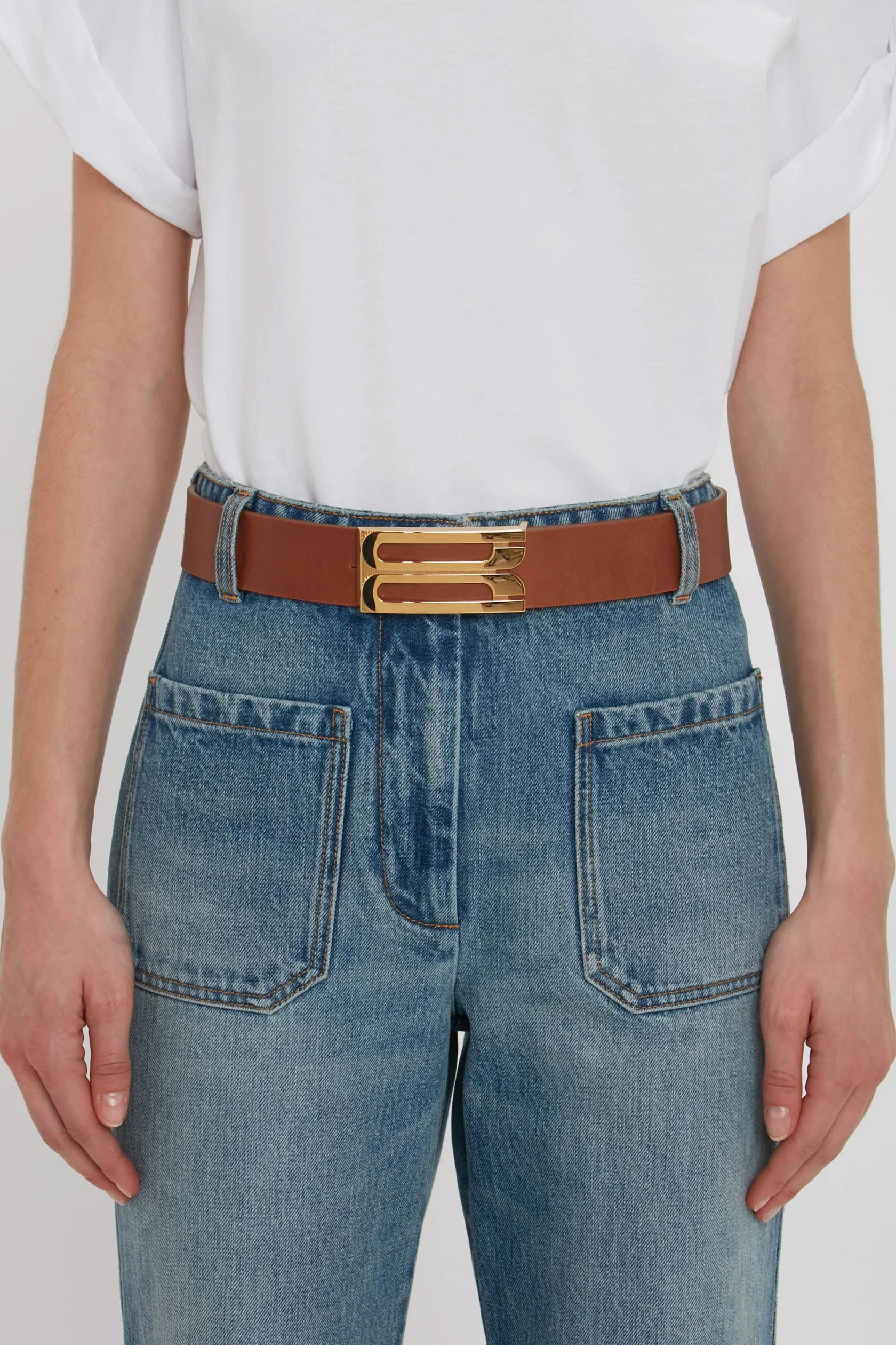 Jumbo Dorian Belt In Tan Smooth Leather - Image 2