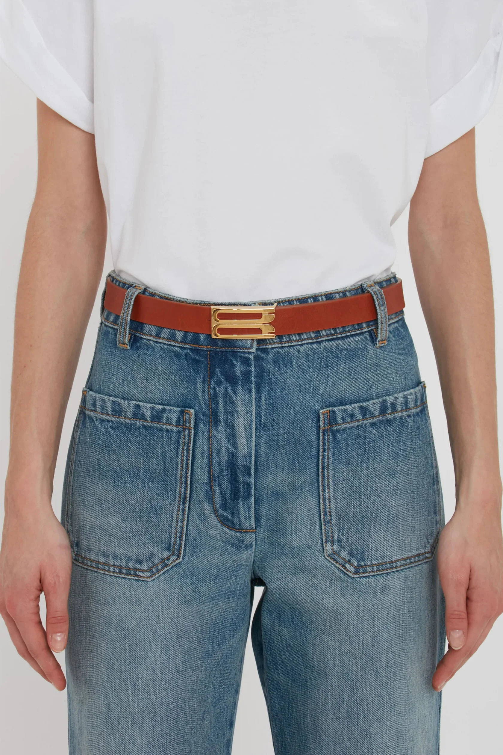 Regular Dorian Belt In Tan Smooth Leather - Image 2