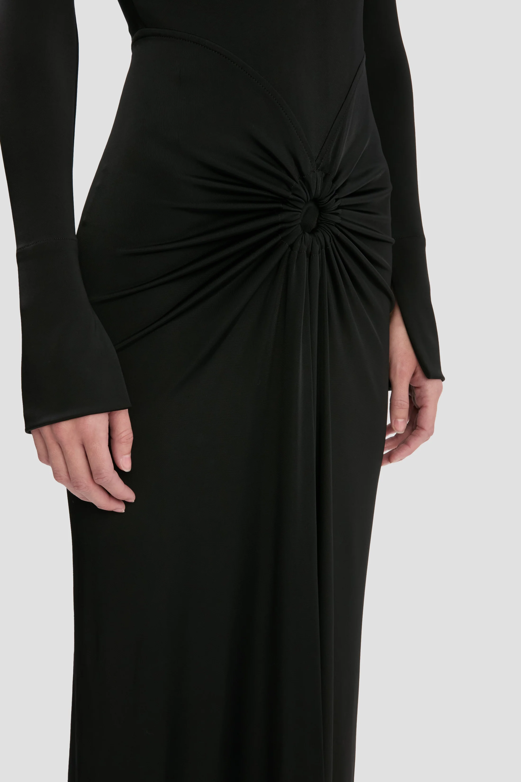 Frances Midi Dress In Black - Image 3