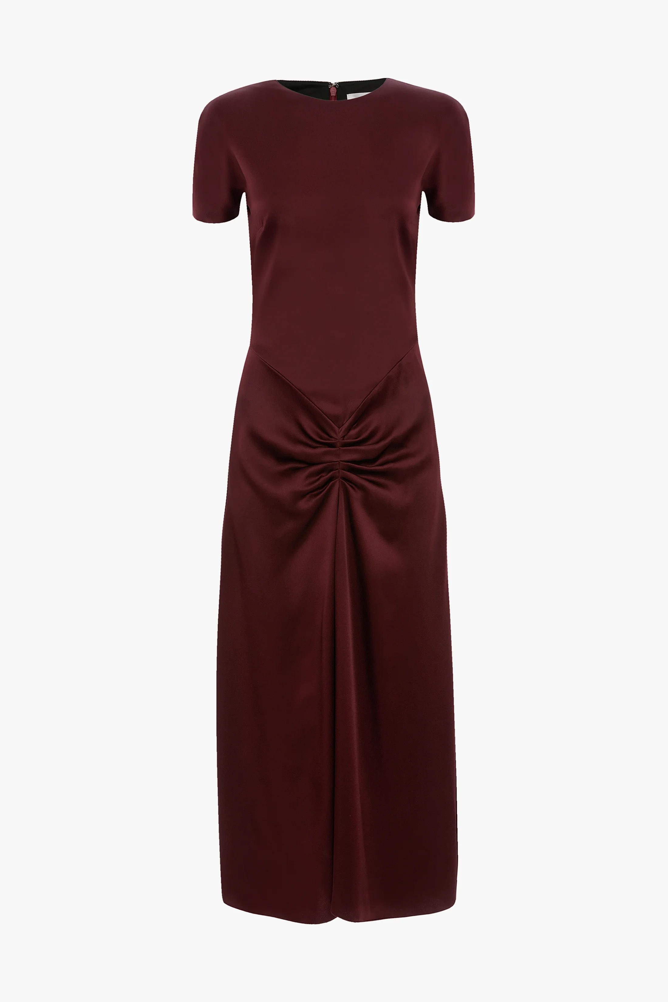 Blaire Midi Dress In Cinnabar Red - Image 5