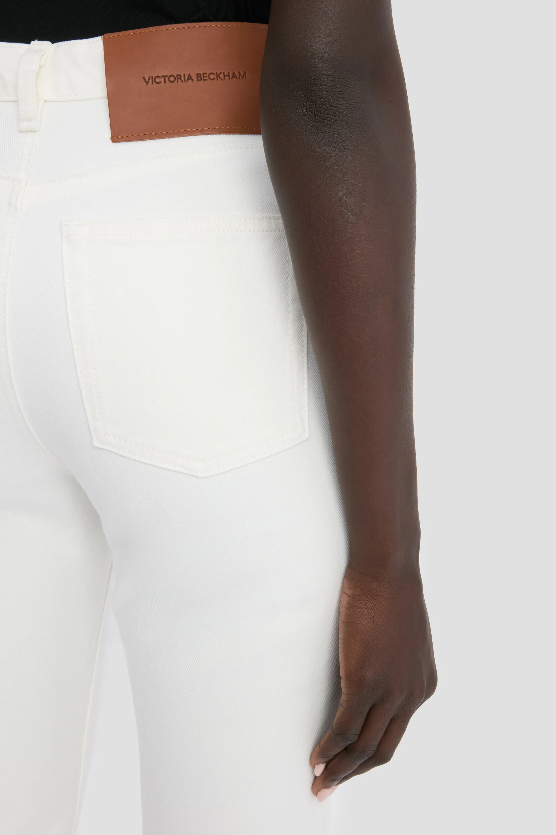 High-Rise Slim Jean In Washed White - Image 3