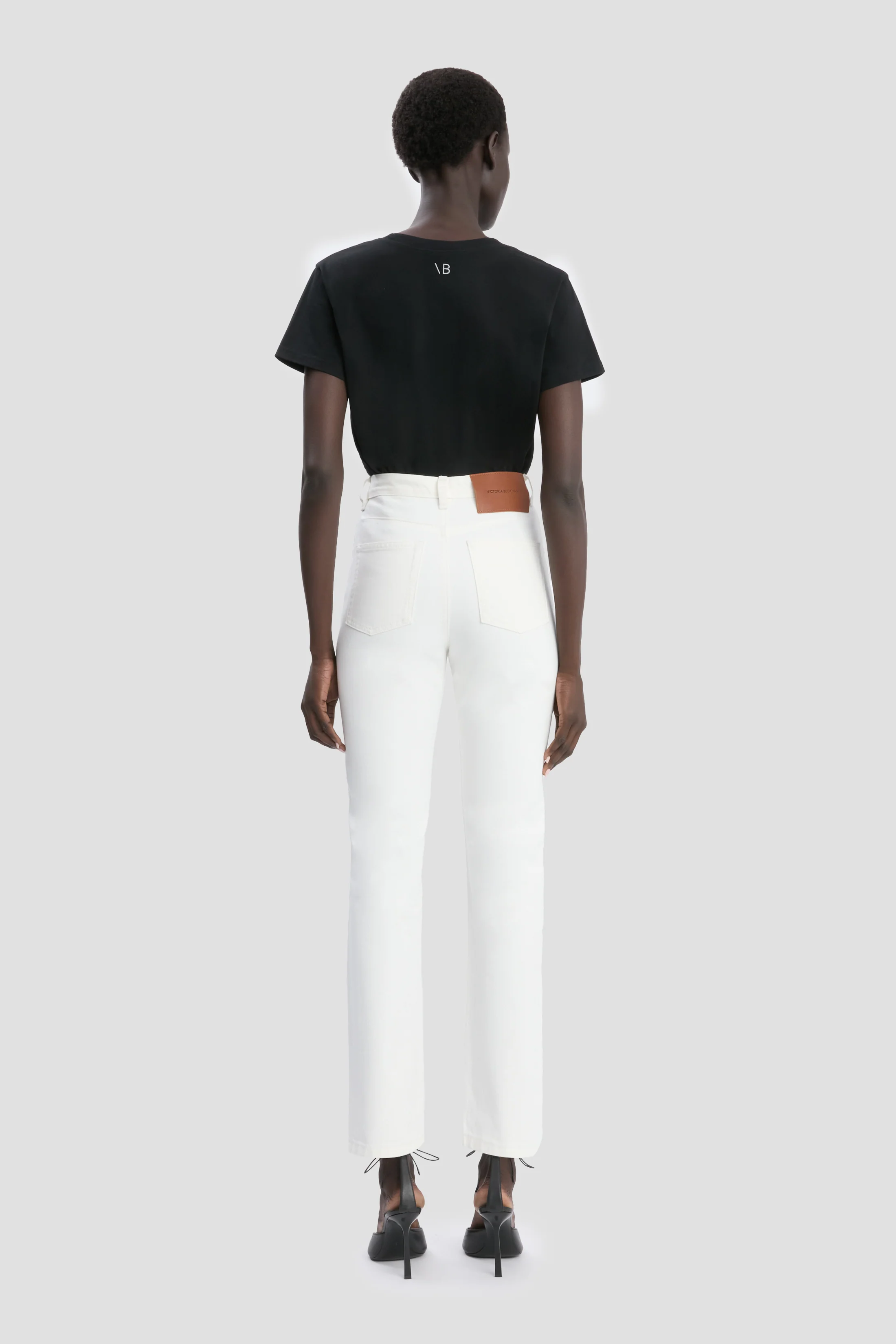 High-Rise Slim Jean In Washed White - Image 4