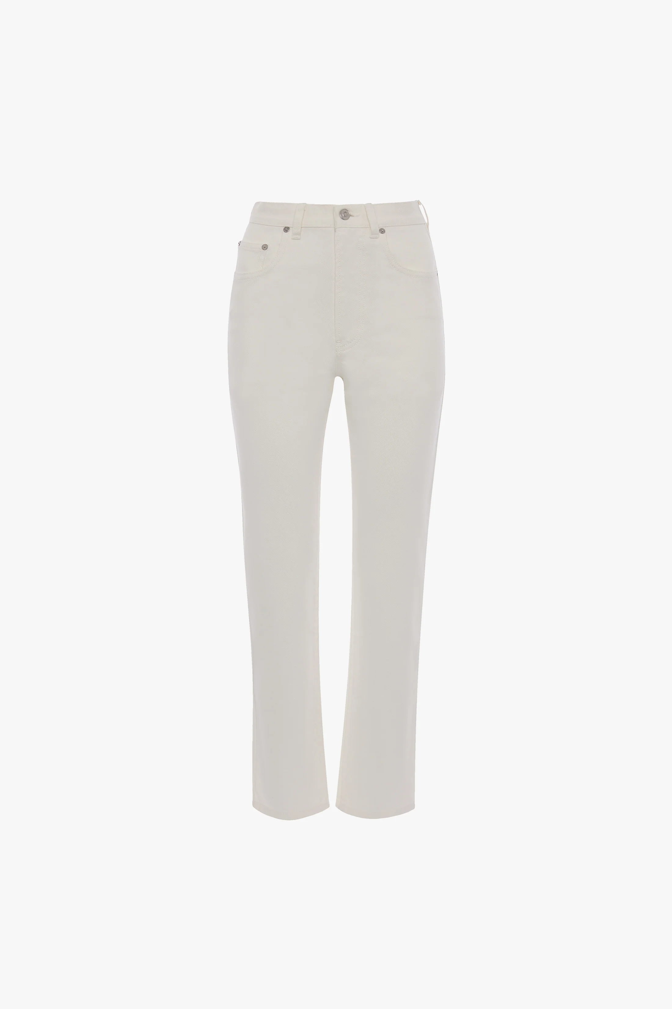 High-Rise Slim Jean In Washed White - Image 5