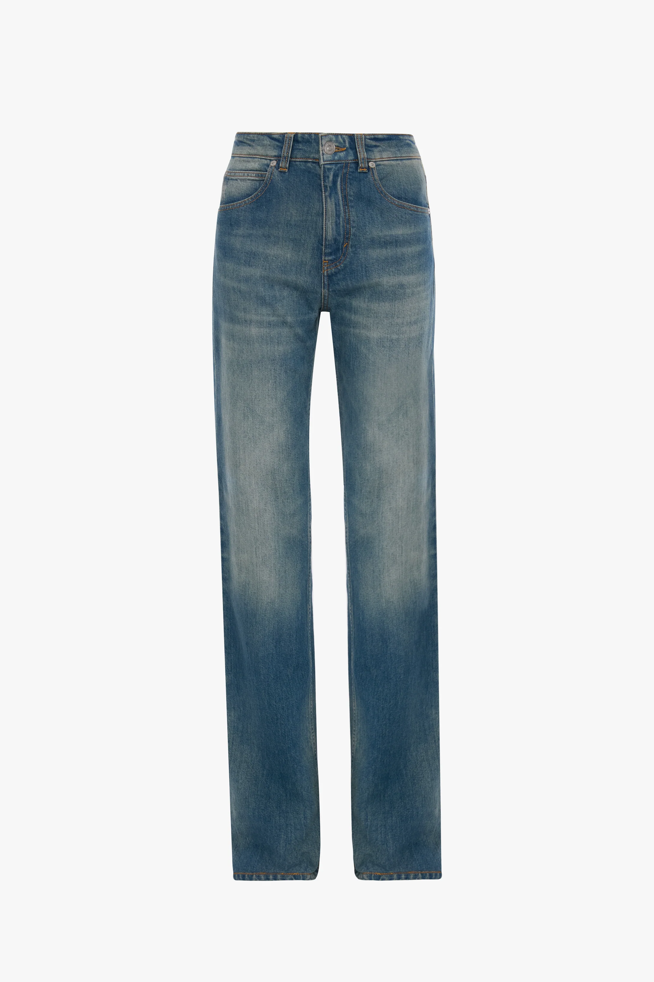 Julia Stretch Jean In Worn Blue Wash - Image 5