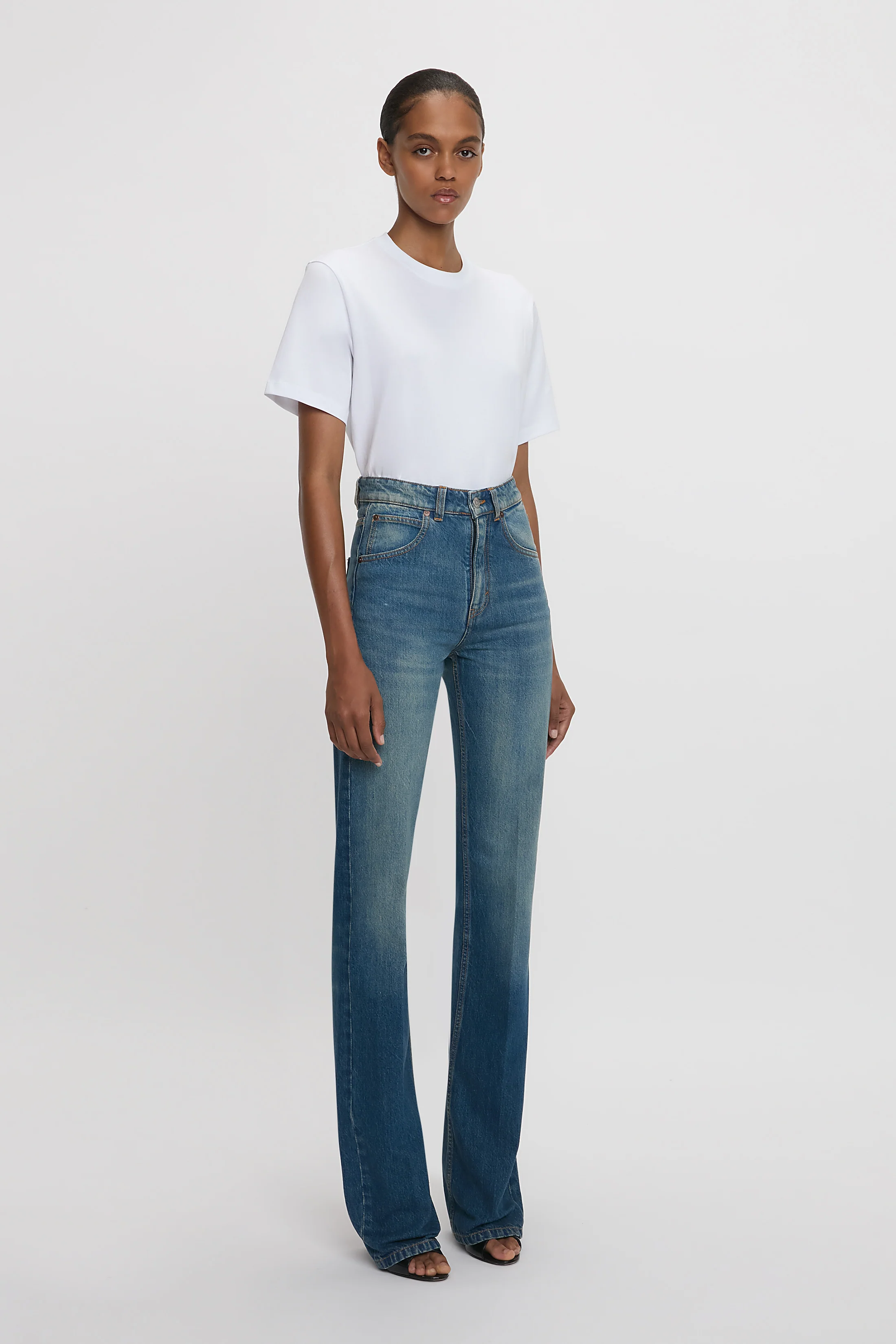 Julia Stretch Jean In Mid Blue - Image 2