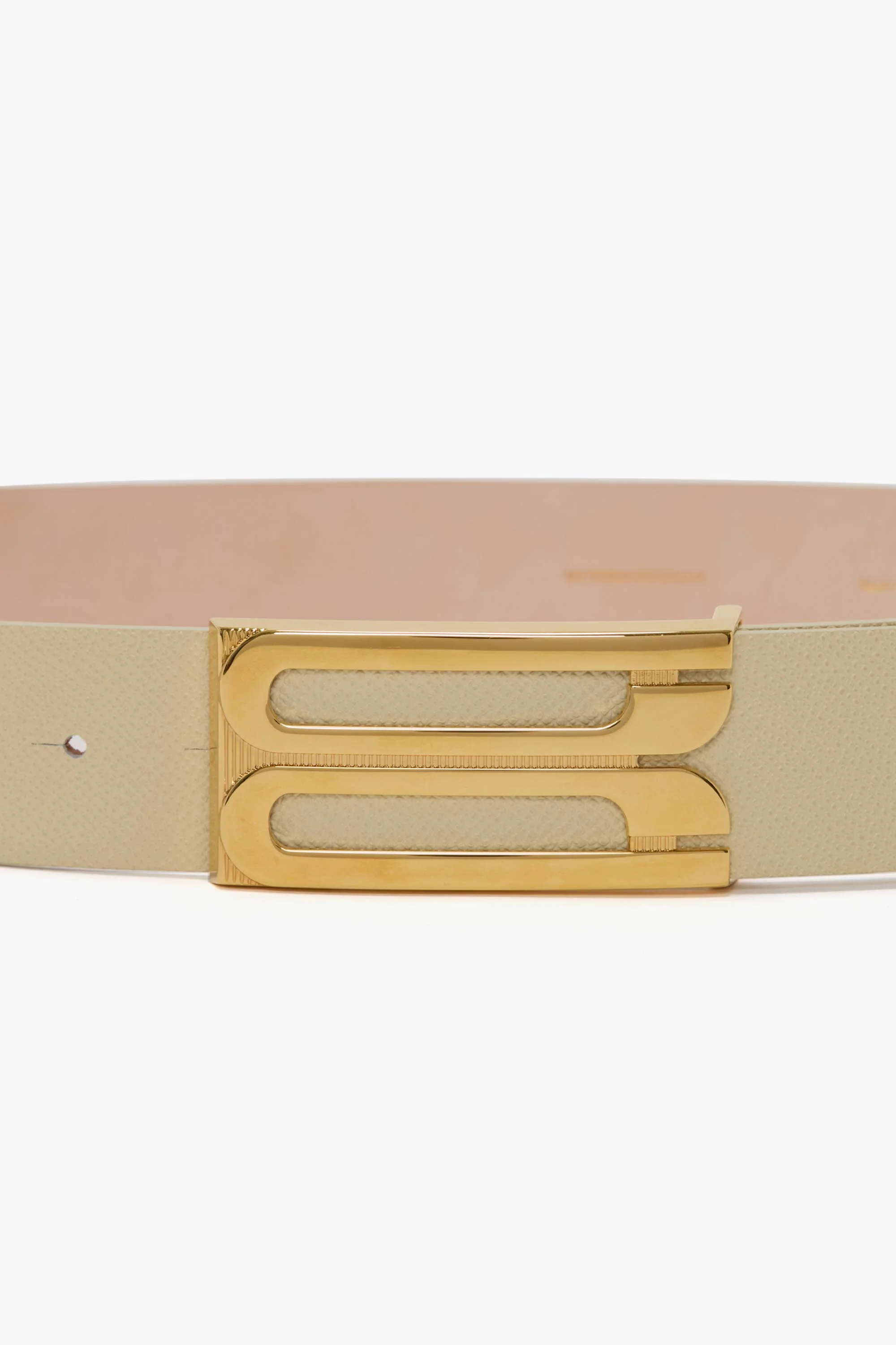 Jumbo Dorian Belt In Ivory Grained Leather - Image 3