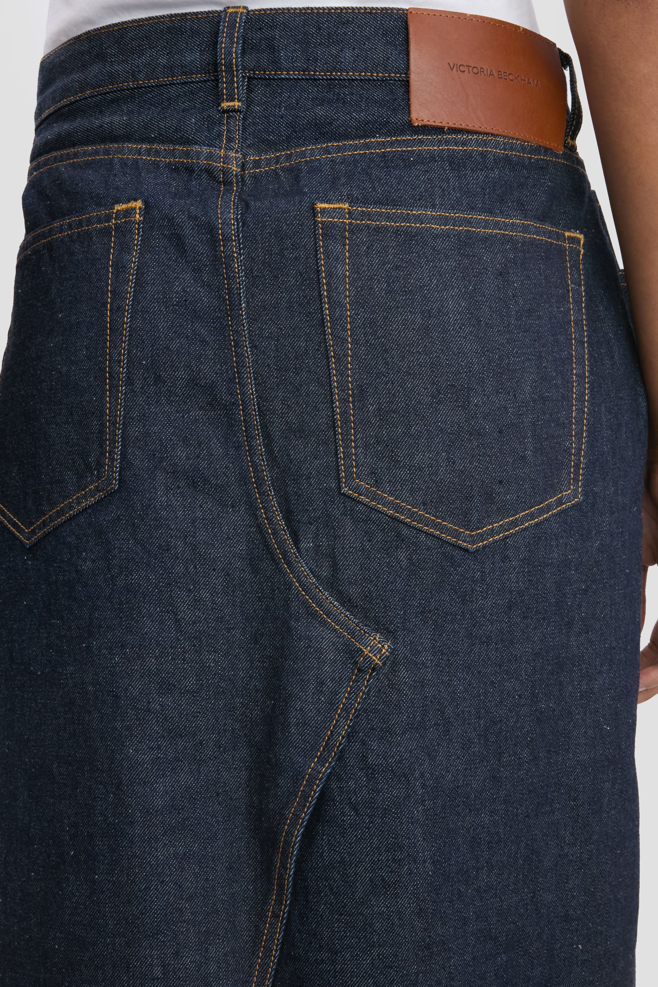 Kick Pocket Denim Skirt In Light Rinse - Image 3