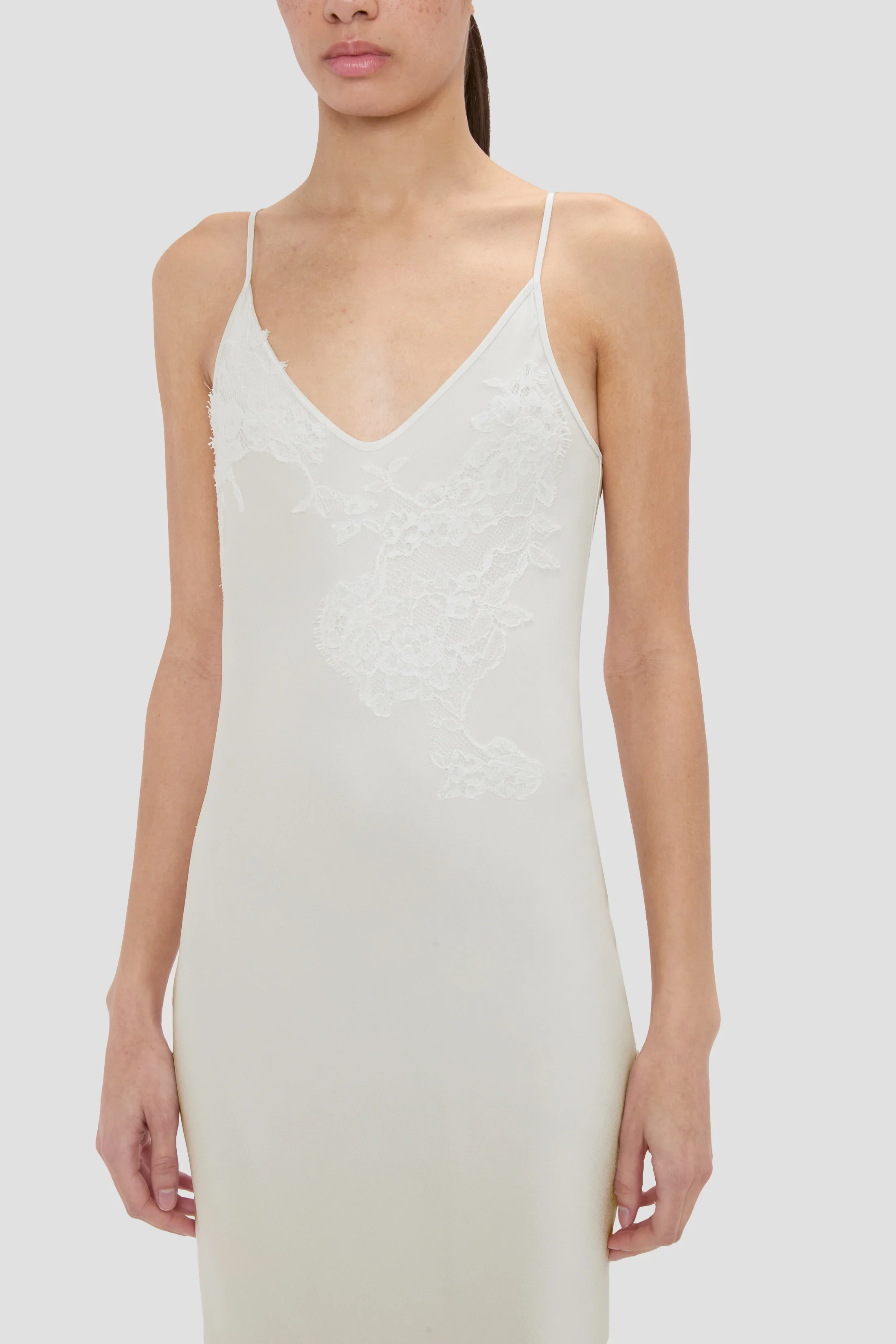 Lace Cami Dress In Magnesium - Image 3