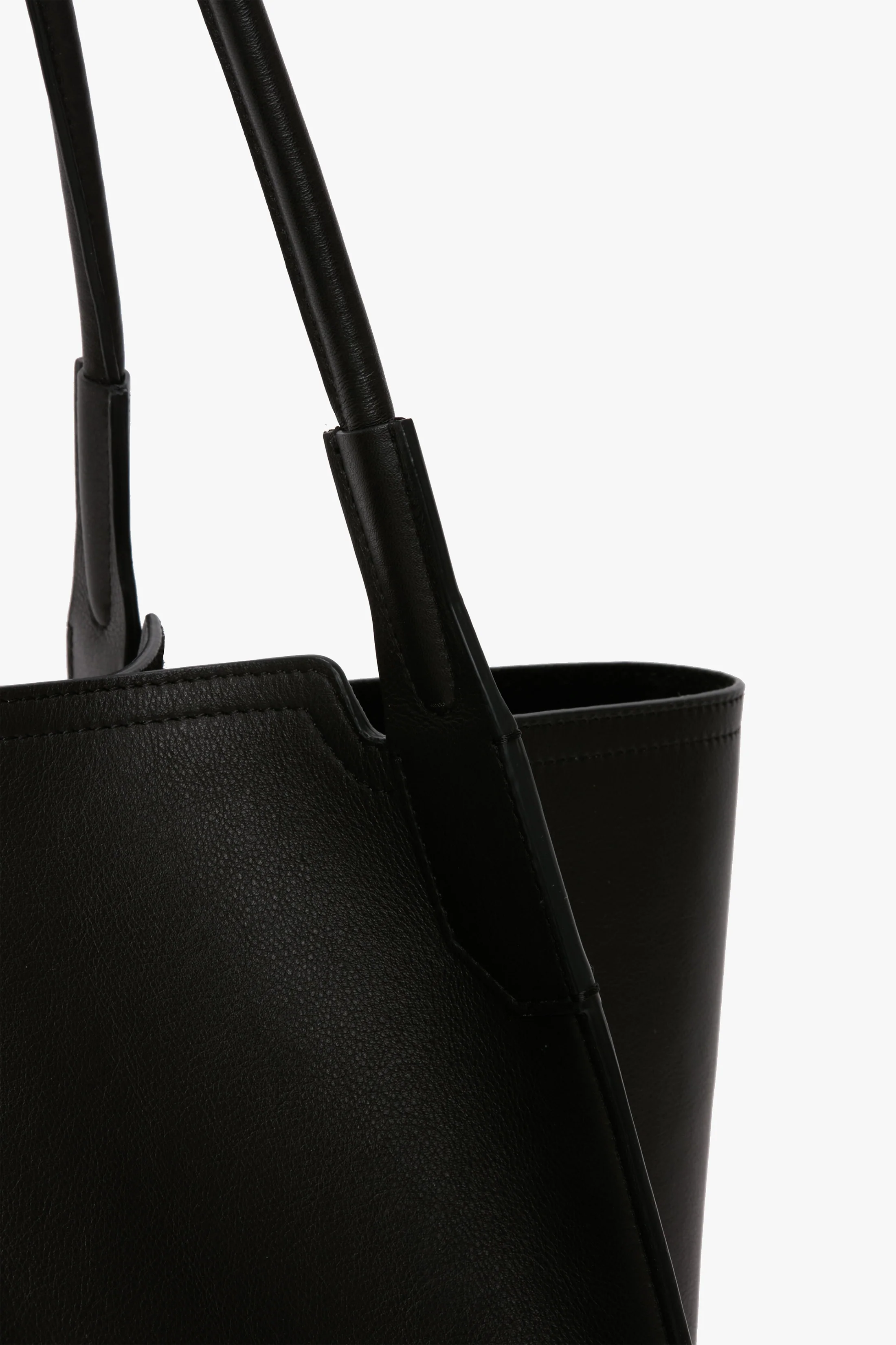 Victoria Tote Bag Large In Black Leather - Image 4
