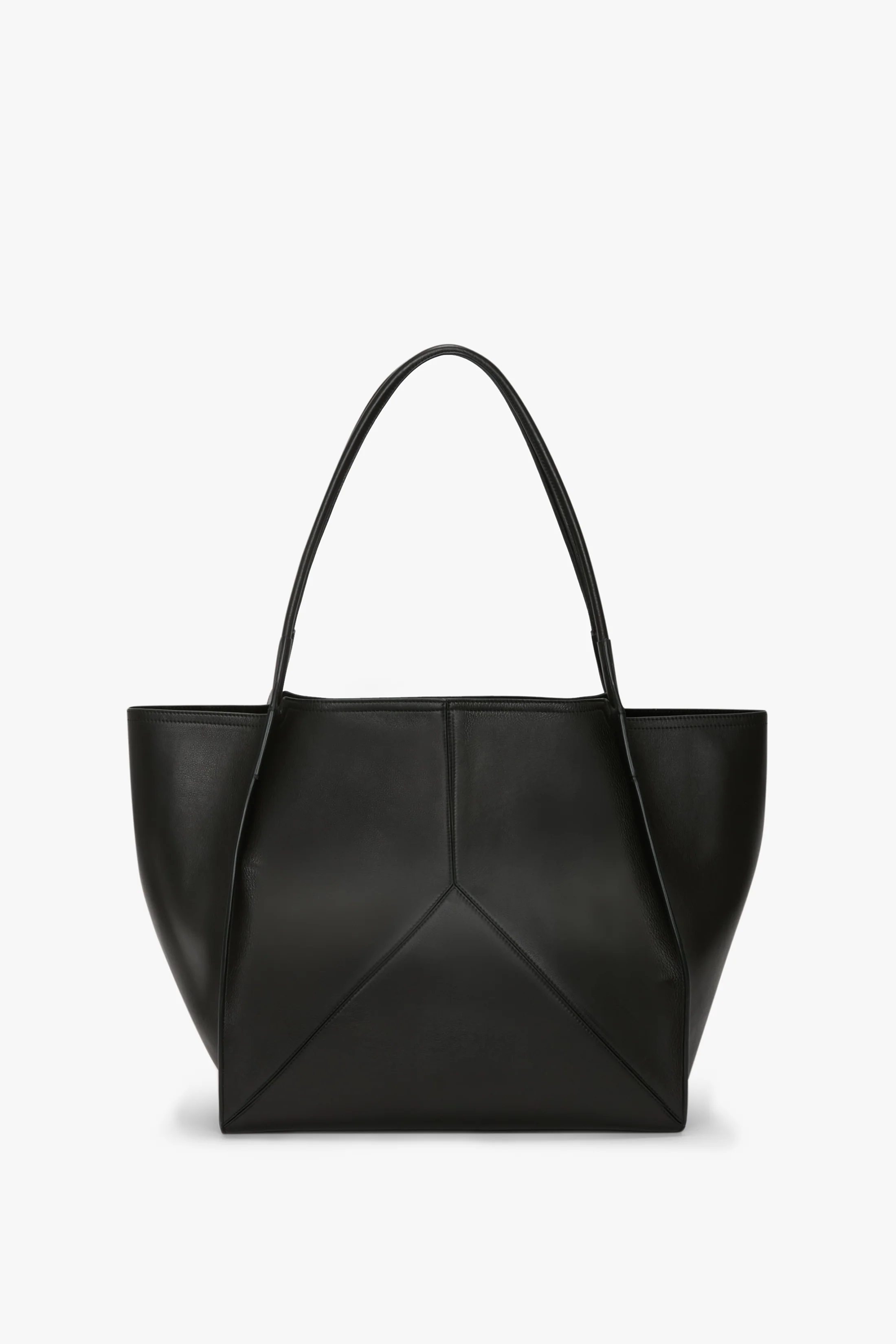 Victoria Tote Bag Large In Black Leather - Image 6
