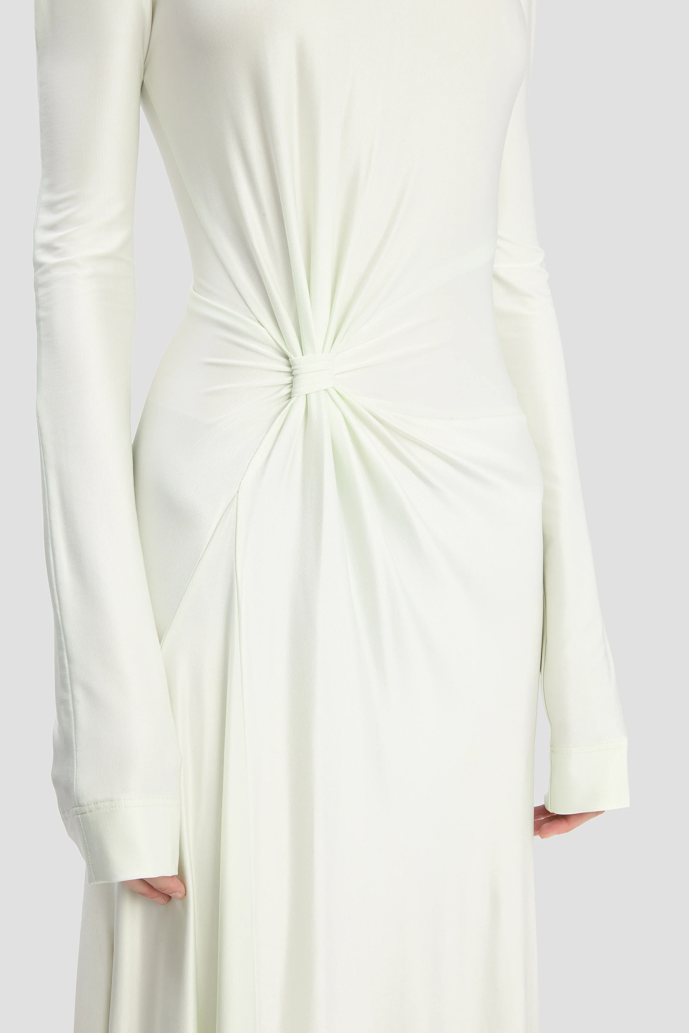 Twist Waist Gown In Aloe - Image 3