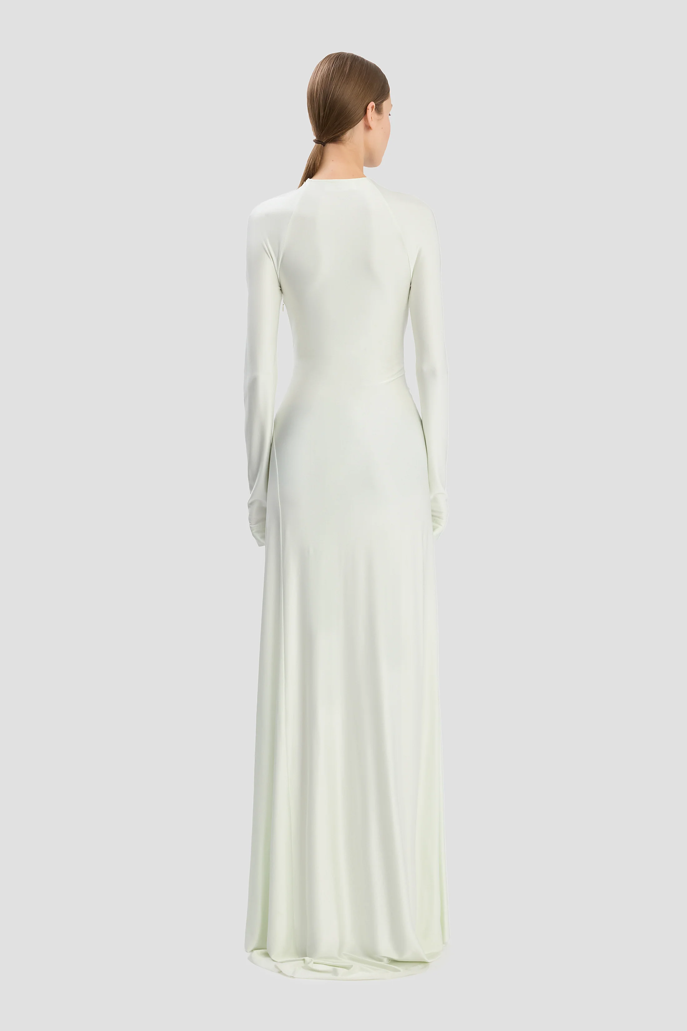 Twist Waist Gown In Aloe - Image 4