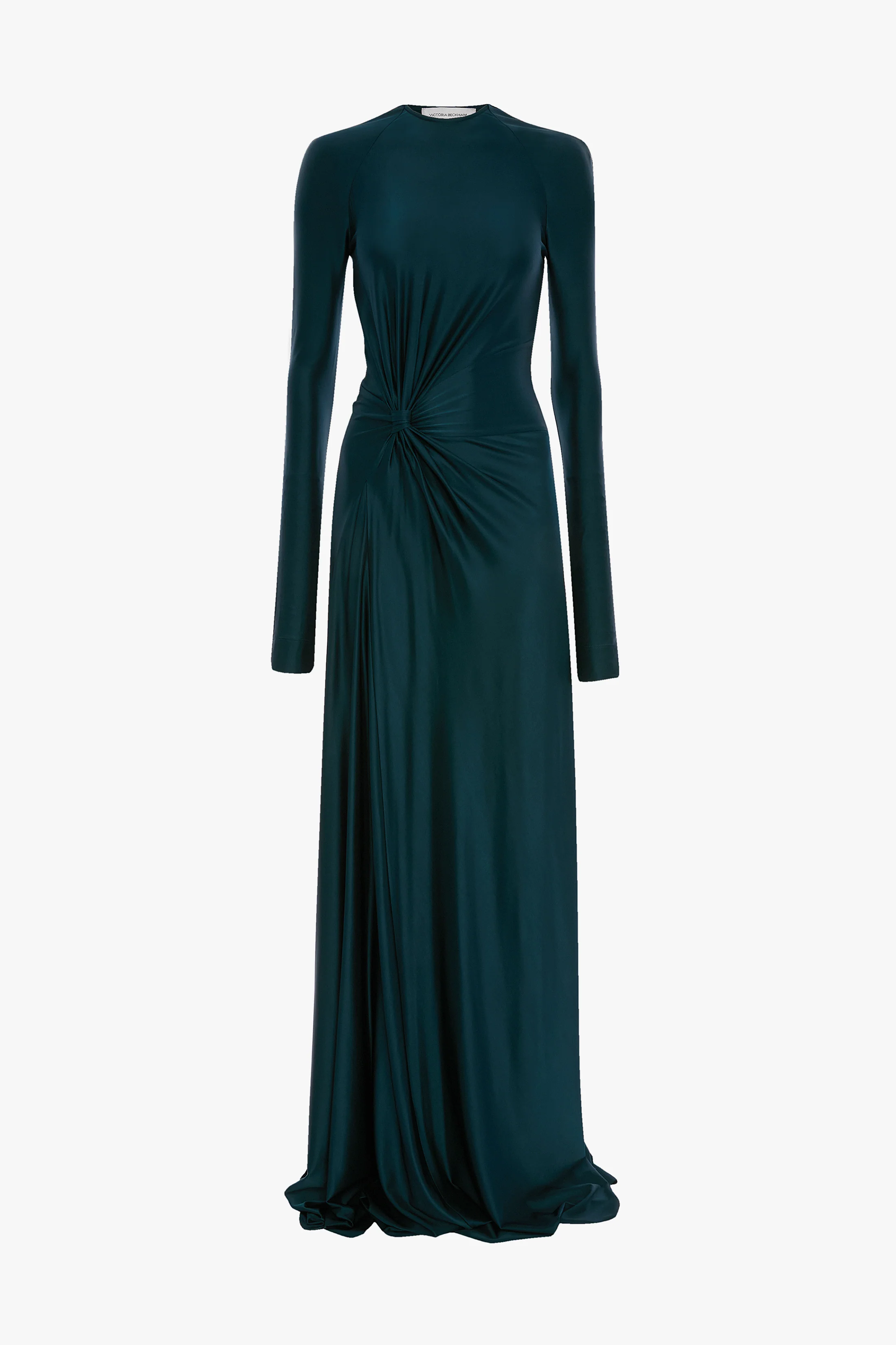 Twist Waist Gown In Dark Teal - Image 5