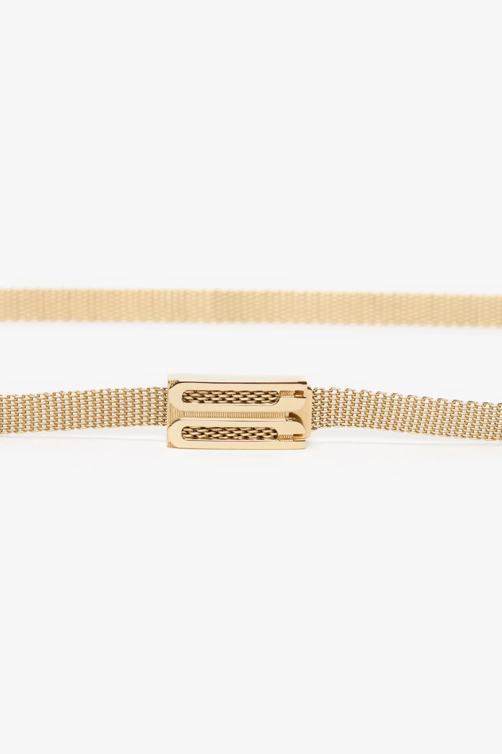 Brass Micro Dorian Belt In Light Gold - Image 3