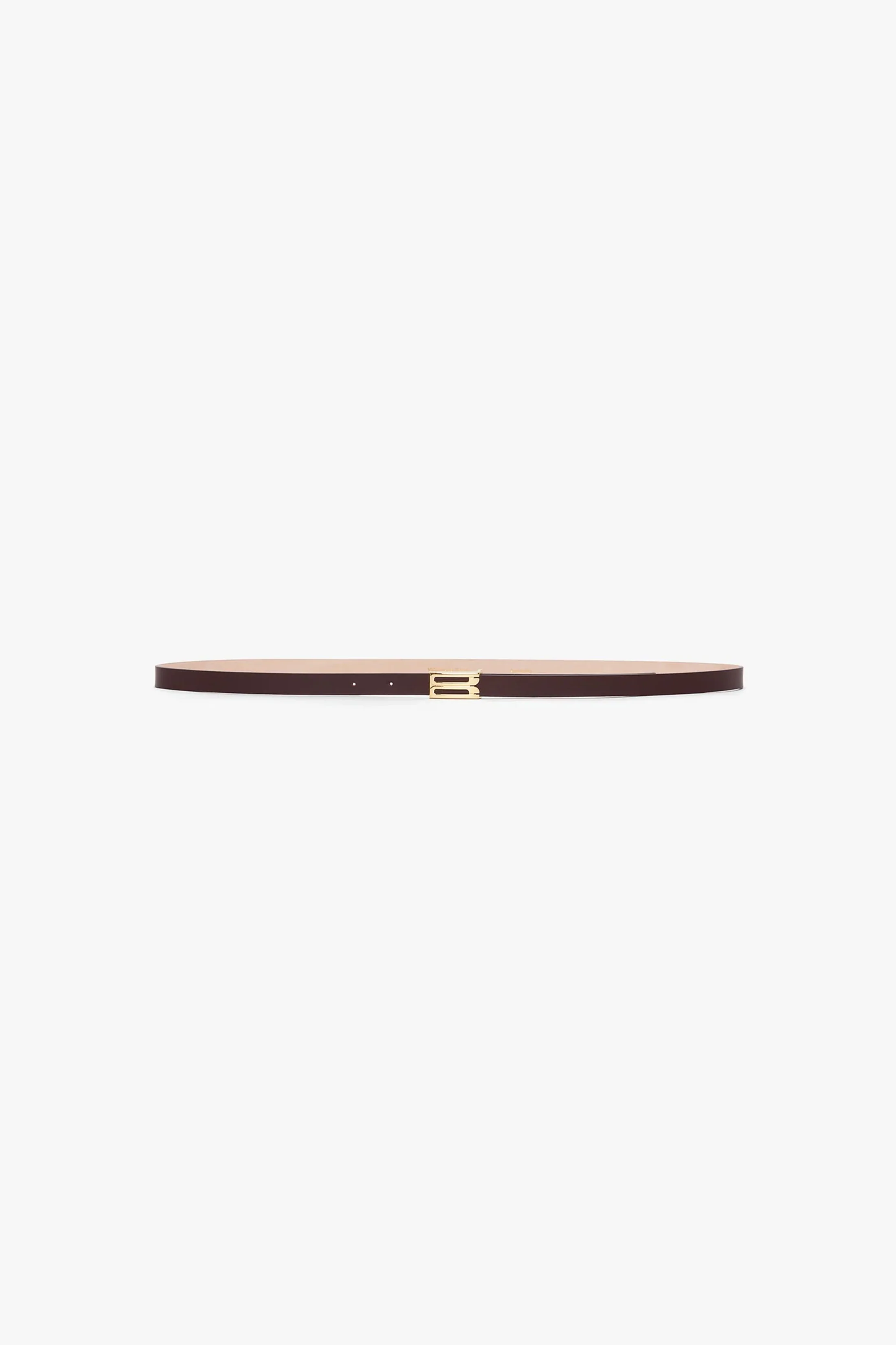 Micro Dorian Belt In Burgundy Leather