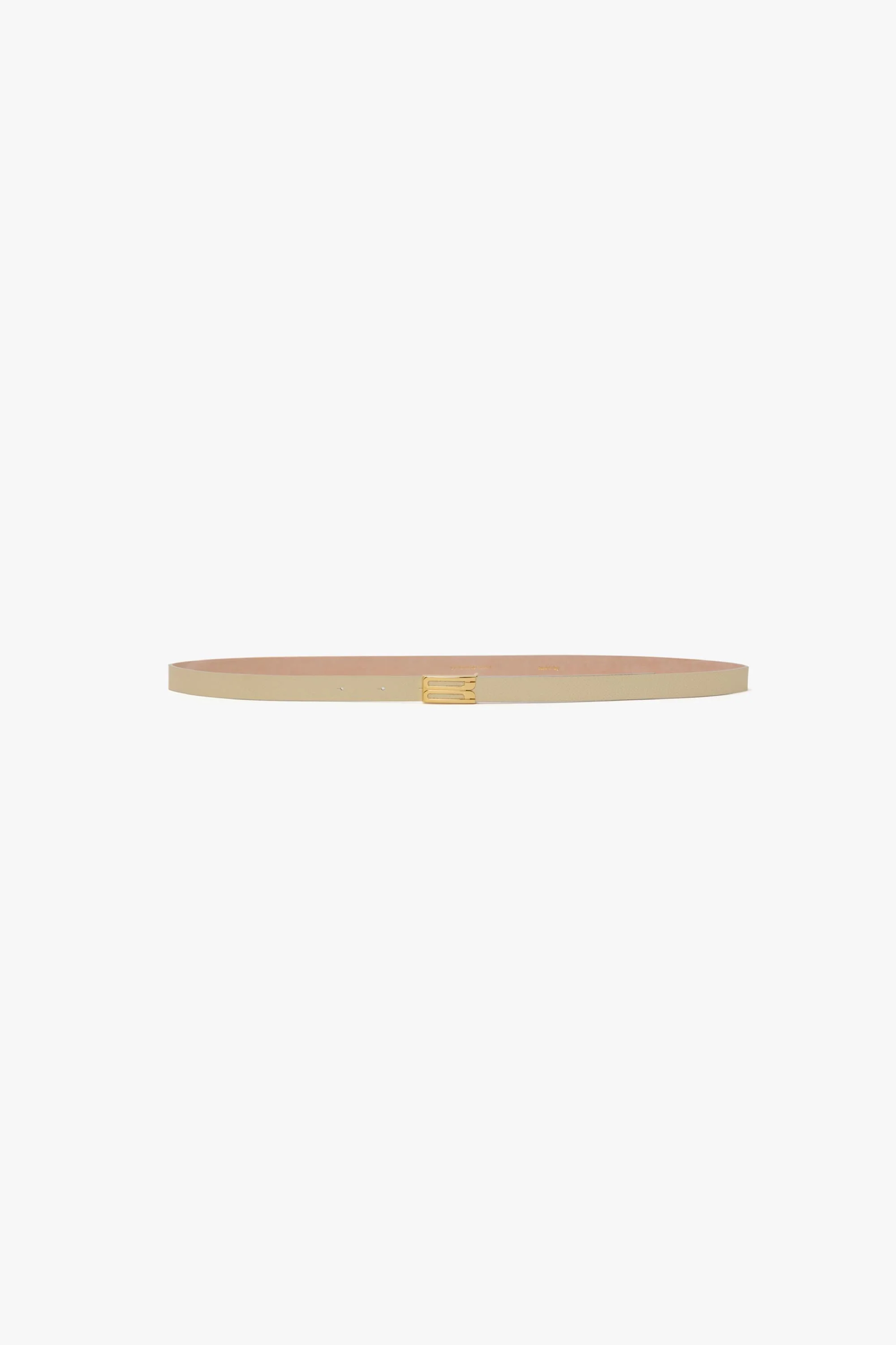 Micro Dorian Belt In Ivory Grained Leather