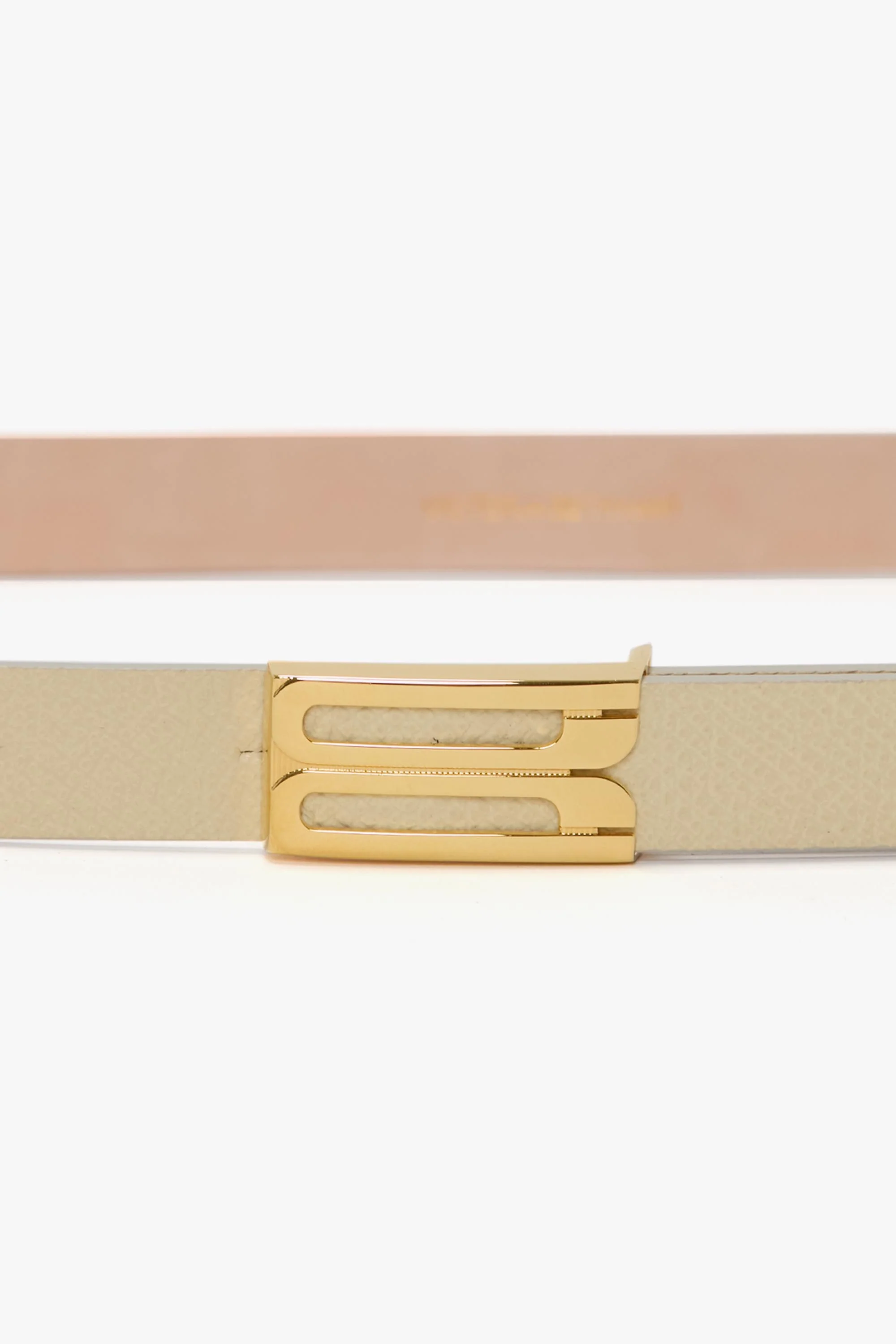 Micro Dorian Belt In Ivory Grained Leather - Image 3
