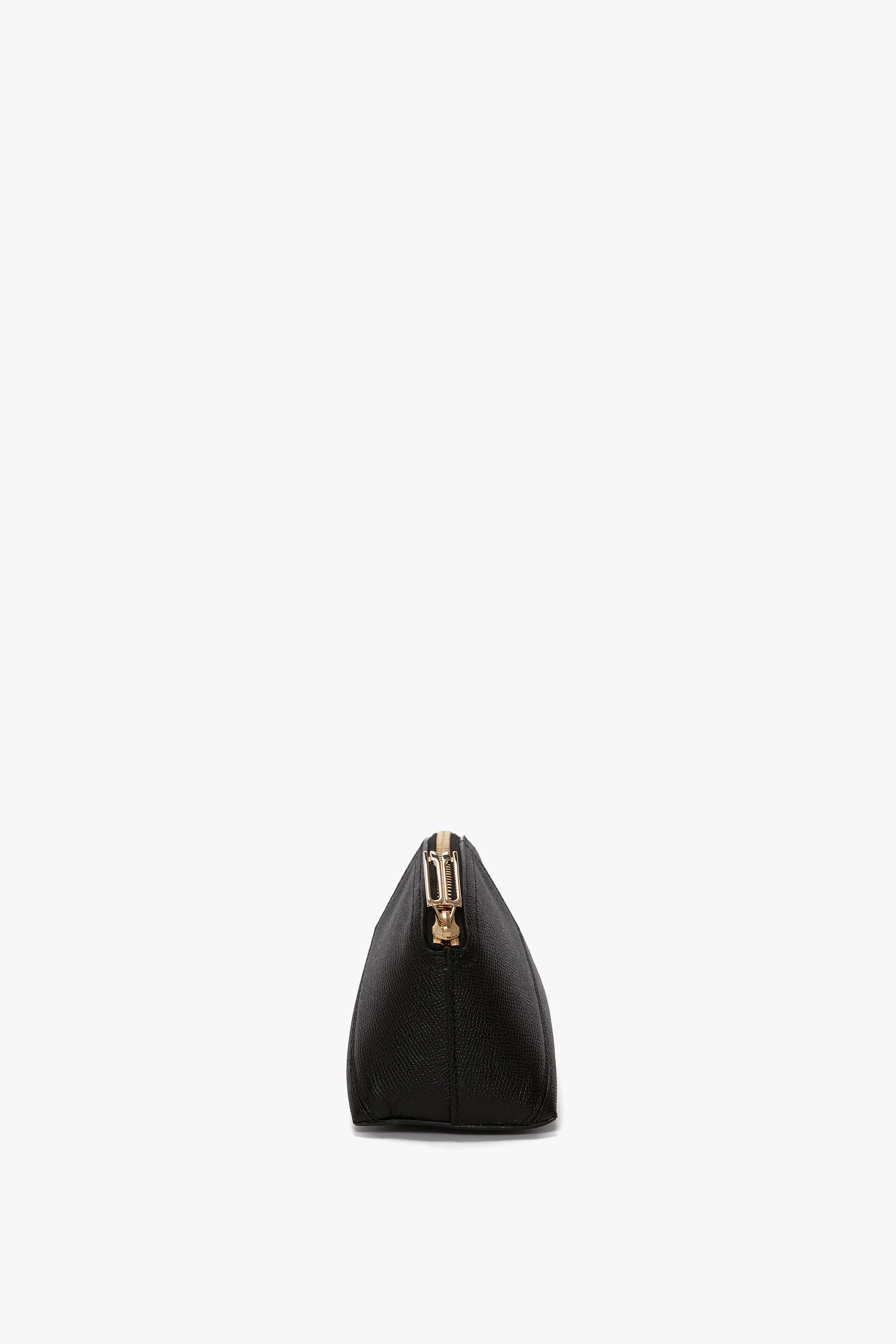 Victoria Mini Travel Pouch In Black Leather - Image 3