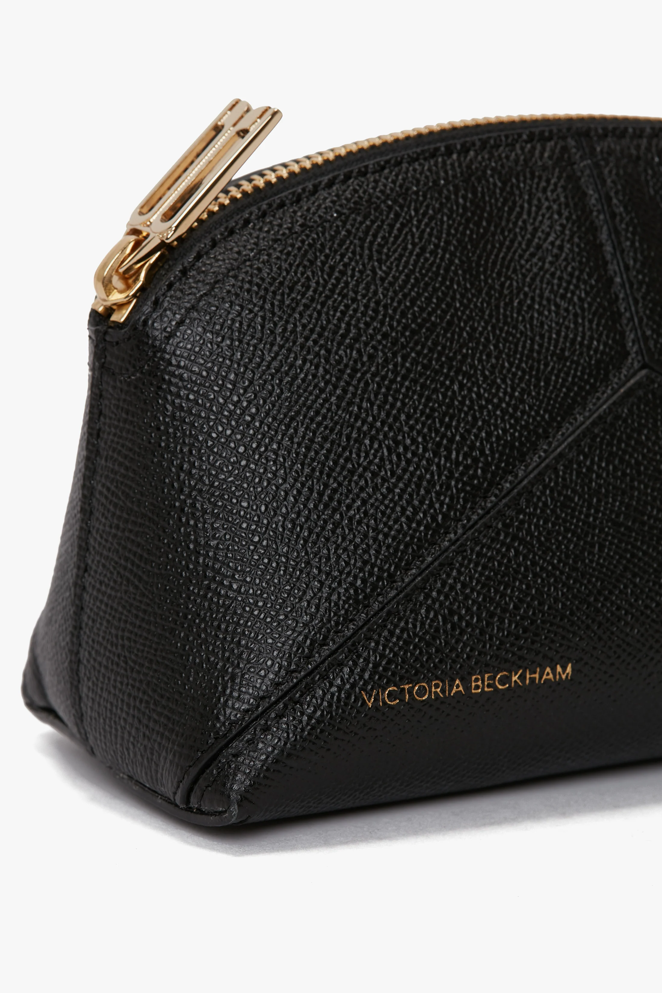 Victoria Mini Travel Pouch In Black Leather - Image 4