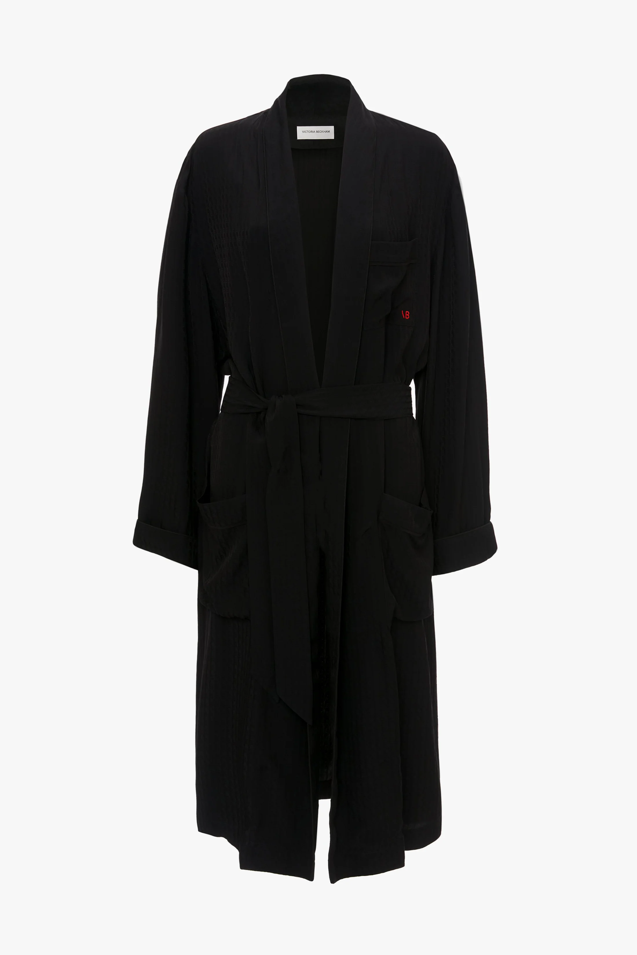 Pyjama Robe In Black Monogram - Image 4