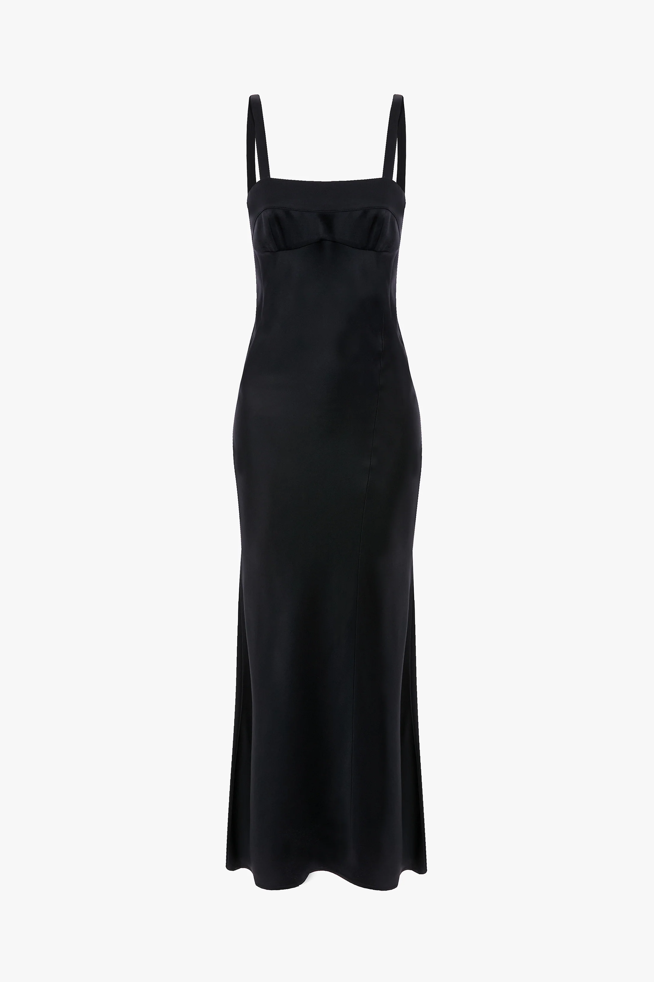 Panelled Cami Dress In Navy - Image 5