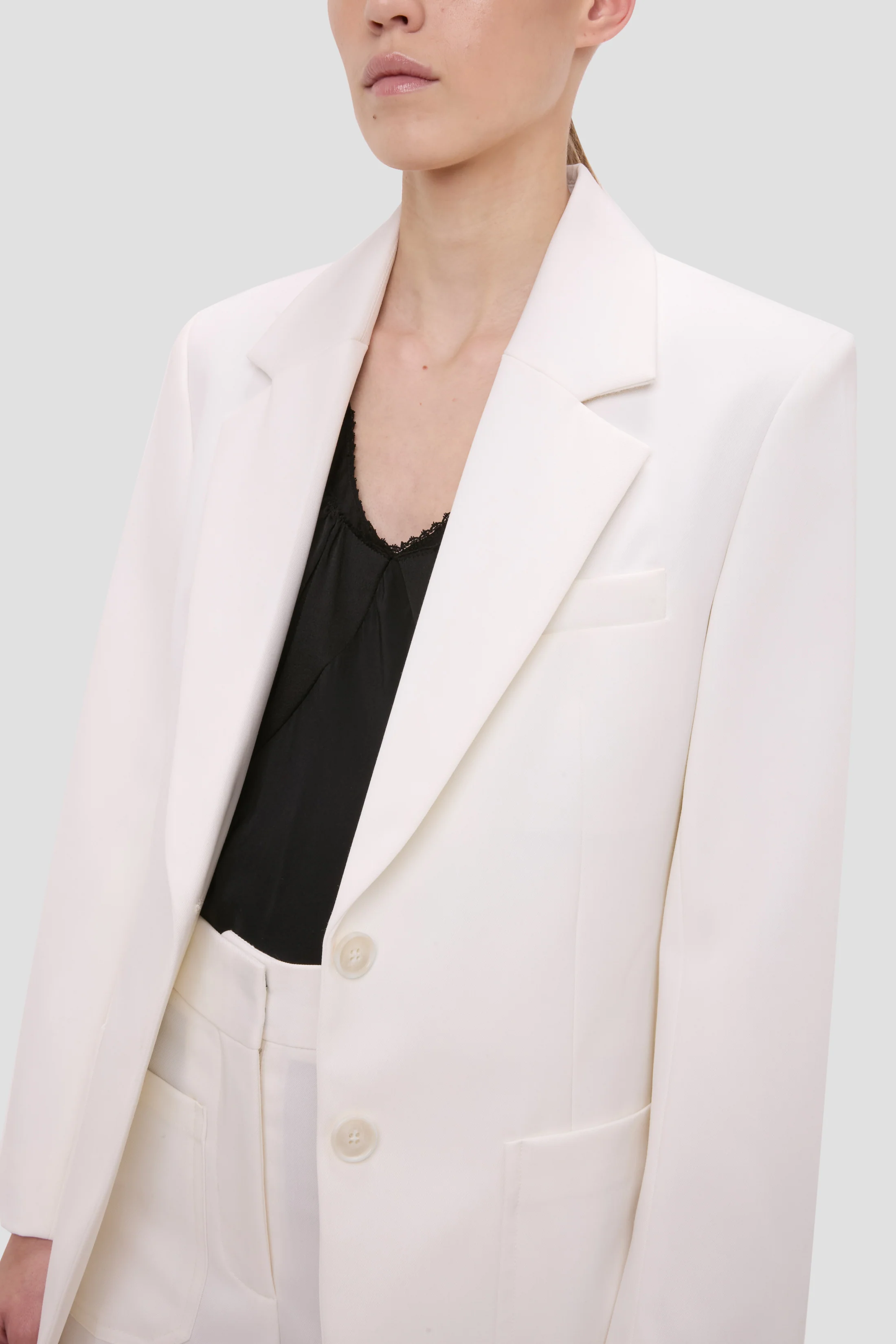 Katherine Jacket In Ivory - Image 3