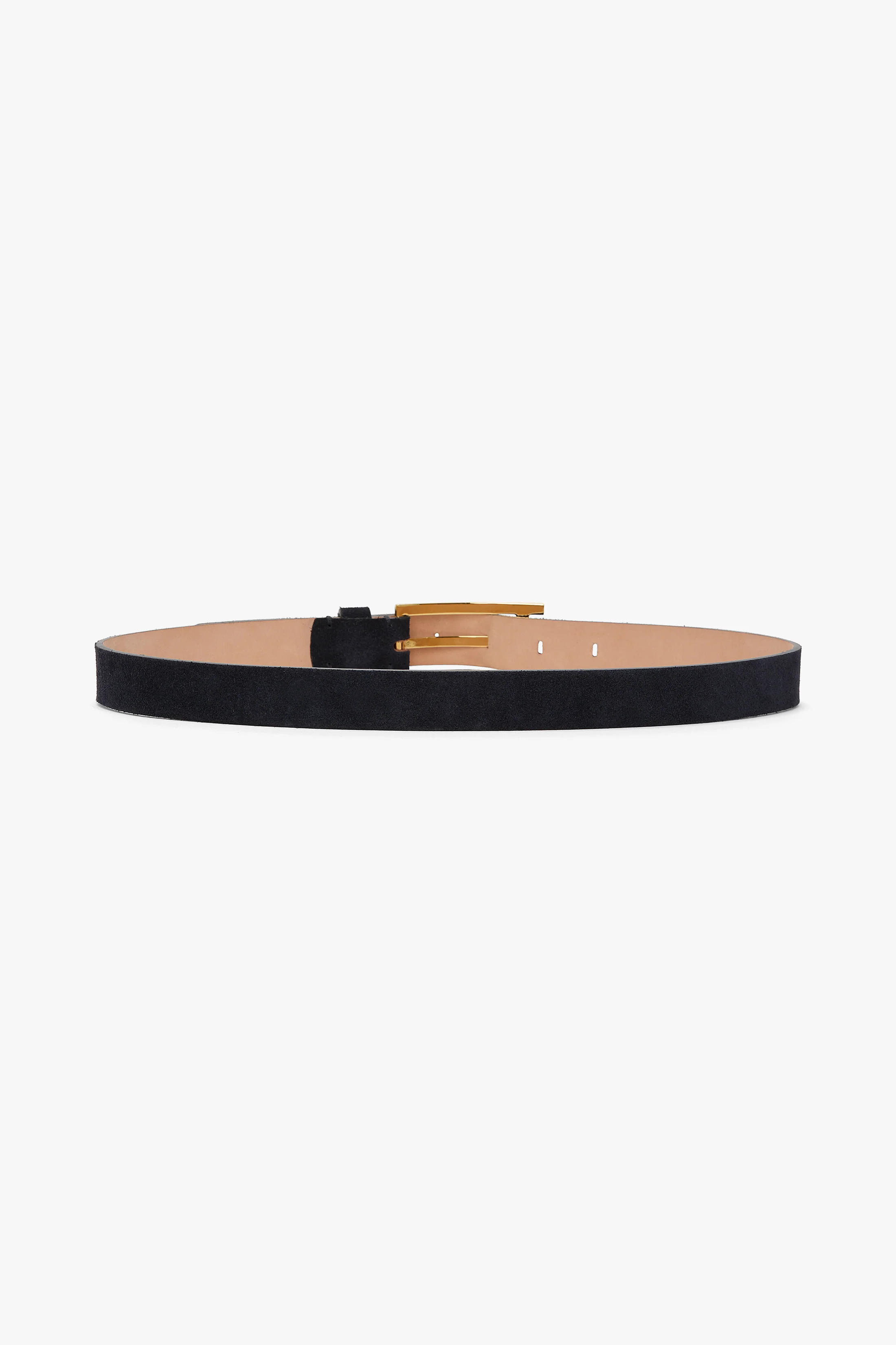 Dorian Pin-Buckle Belt In Navy Suede - Image 3