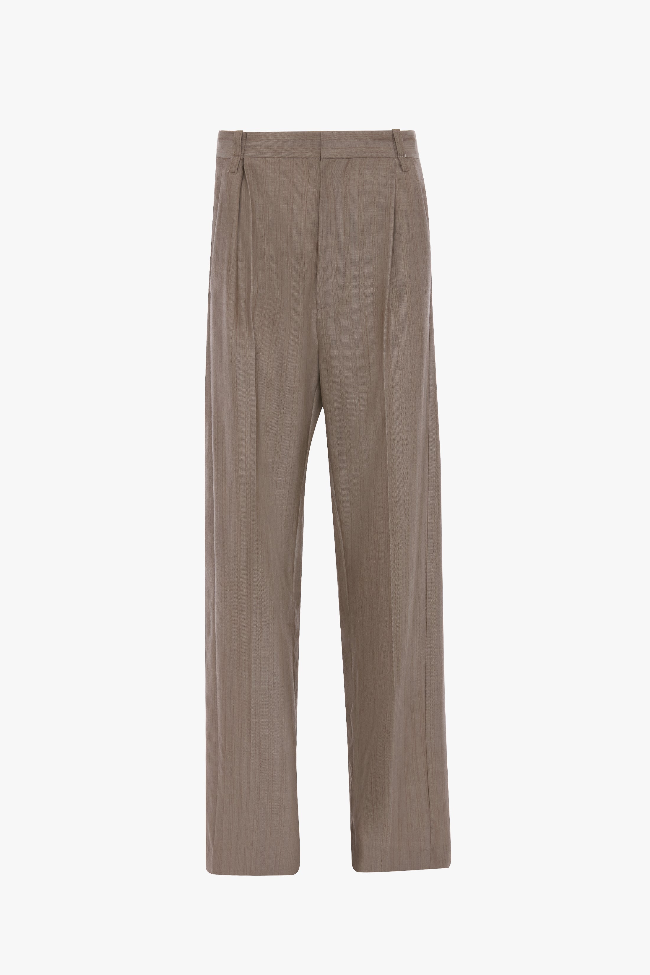 Pleated Waist Trouser In Limestone - Image 4