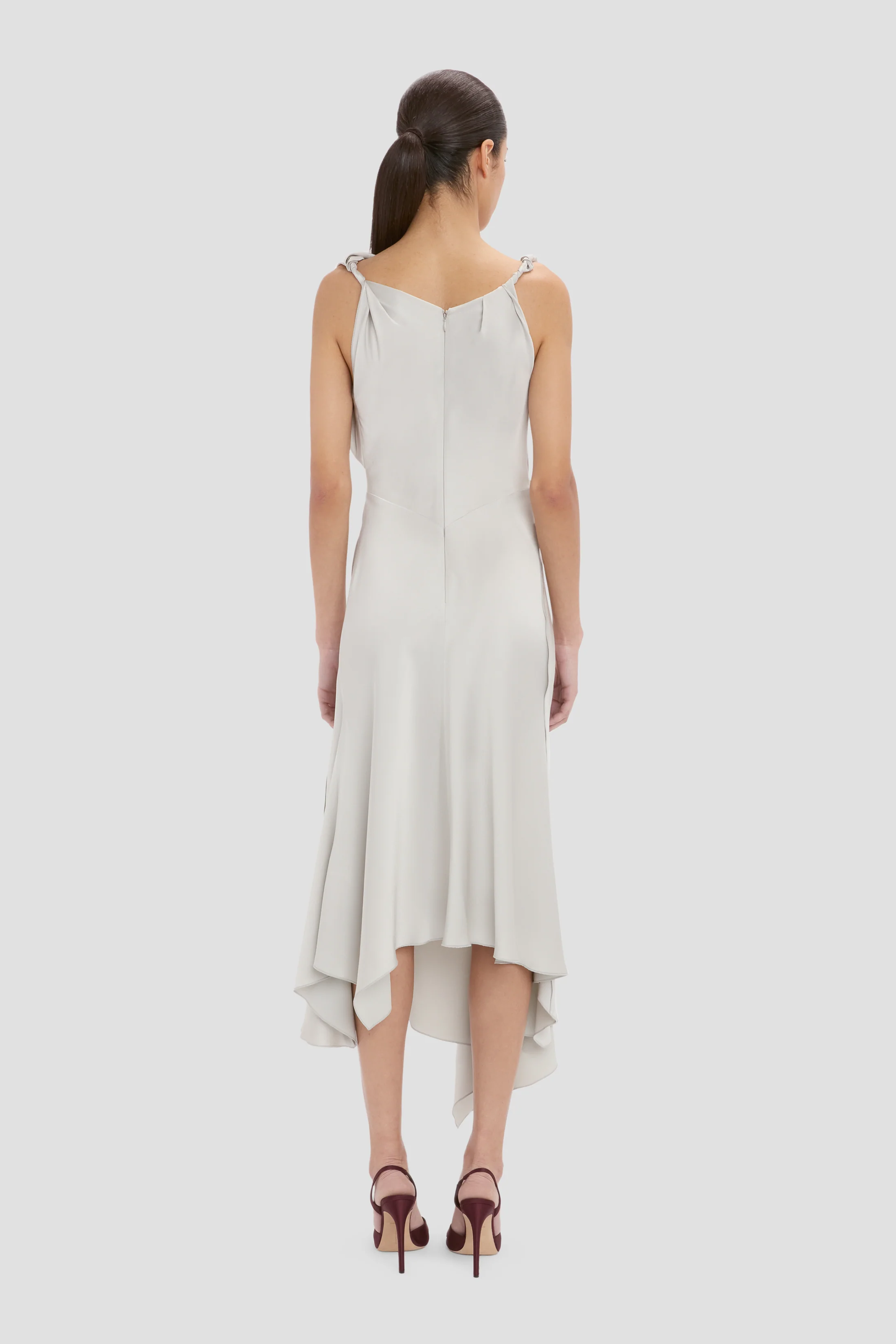 Posy Midi Dress In Magnesium - Image 4