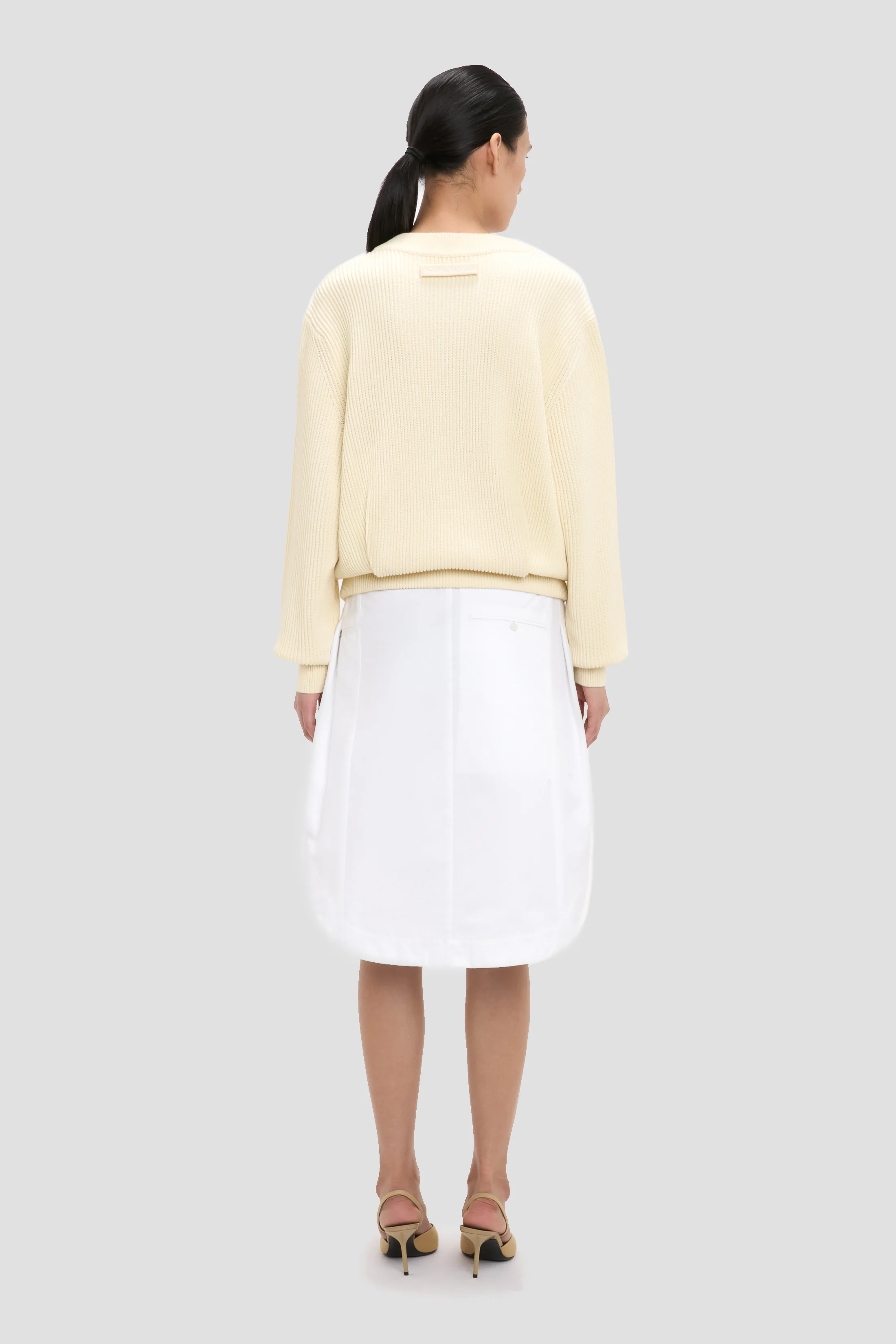 Relaxed Fit Jumper In Ivory - Image 4